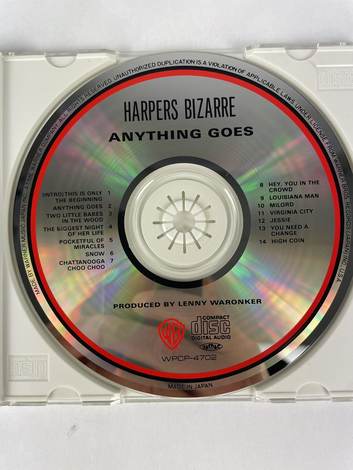 Harpers Bizarre - Anything Goes CD Japanese Edition #15
