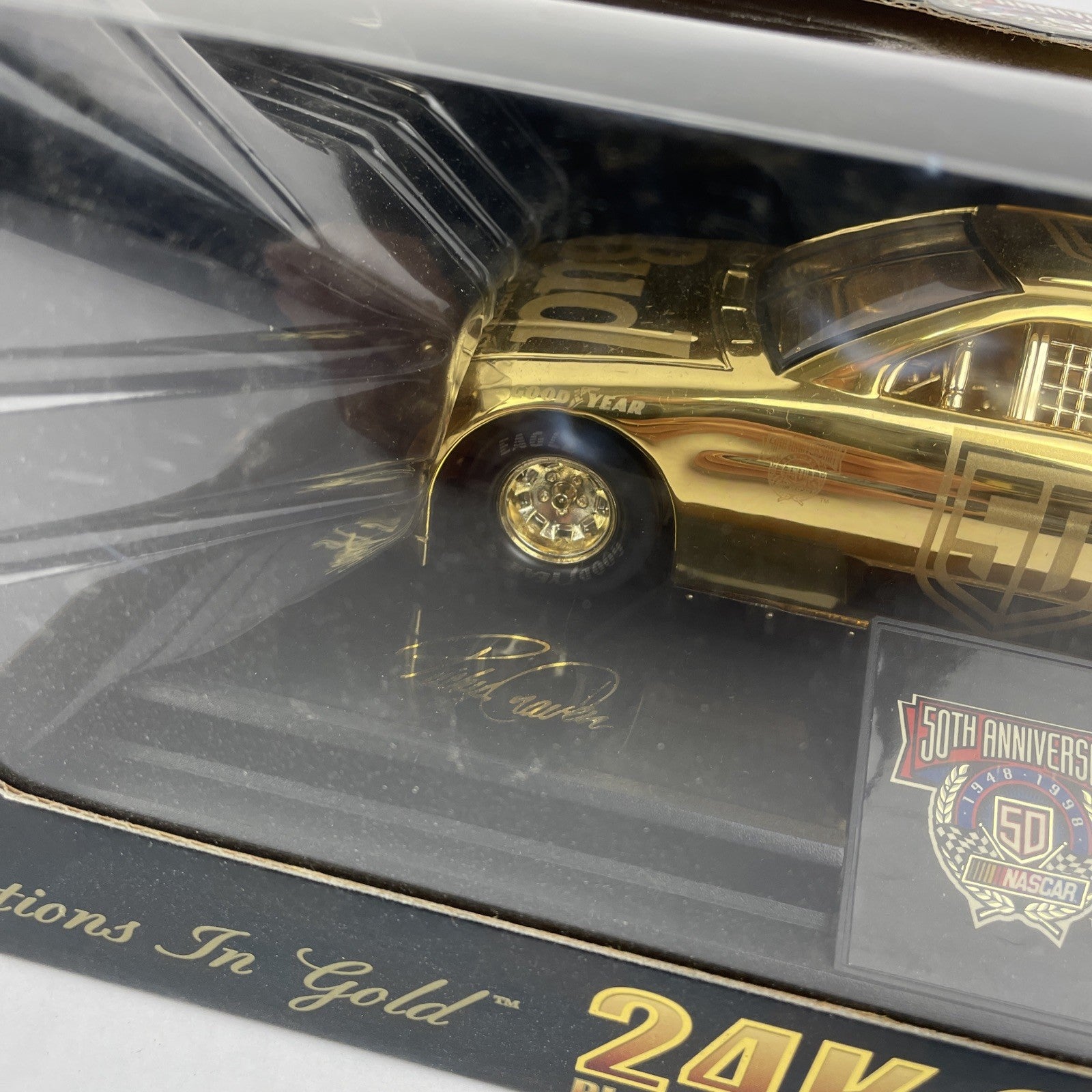 Racing Champions 1:24 "Reflections in Gold" 24k NASCAR 50th Anniversary #50 NOS