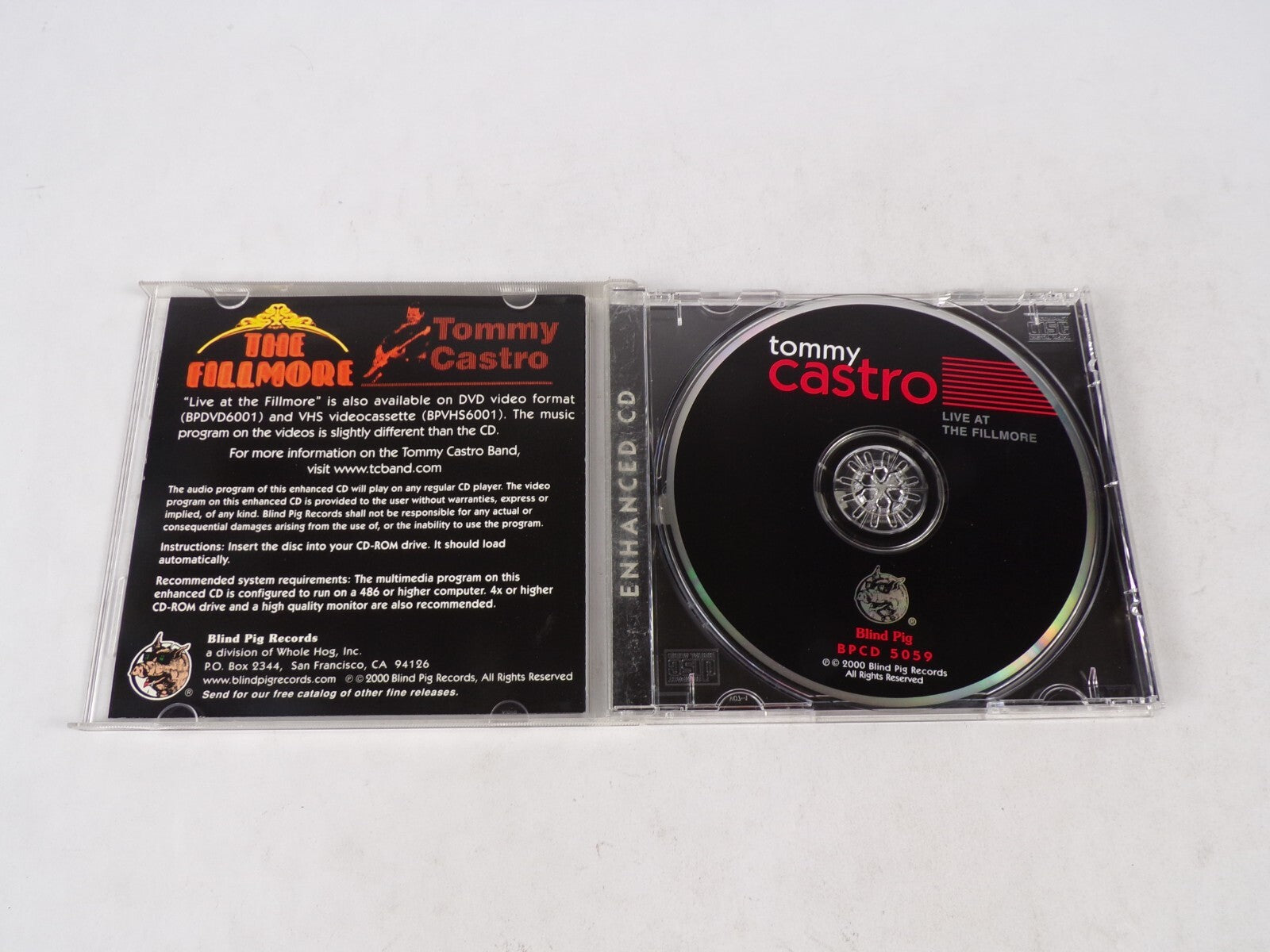 Tommy Castro Live At The Fillmore Right As Rain Like An Angel NAsty Habits CD#54