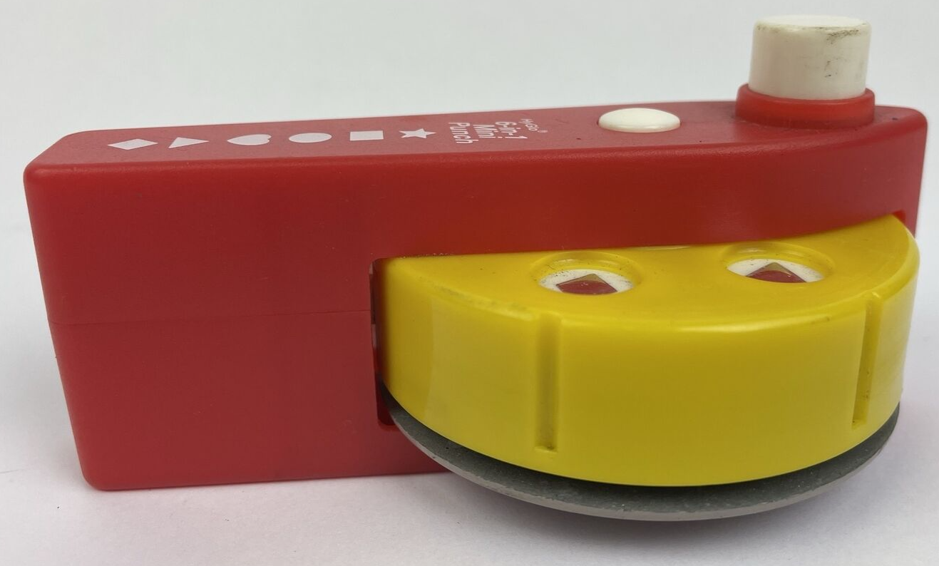 HyGlo 6-in-1 Mini Paper Punch - American PAT. 104107 6 Diff Punches Star Heart+