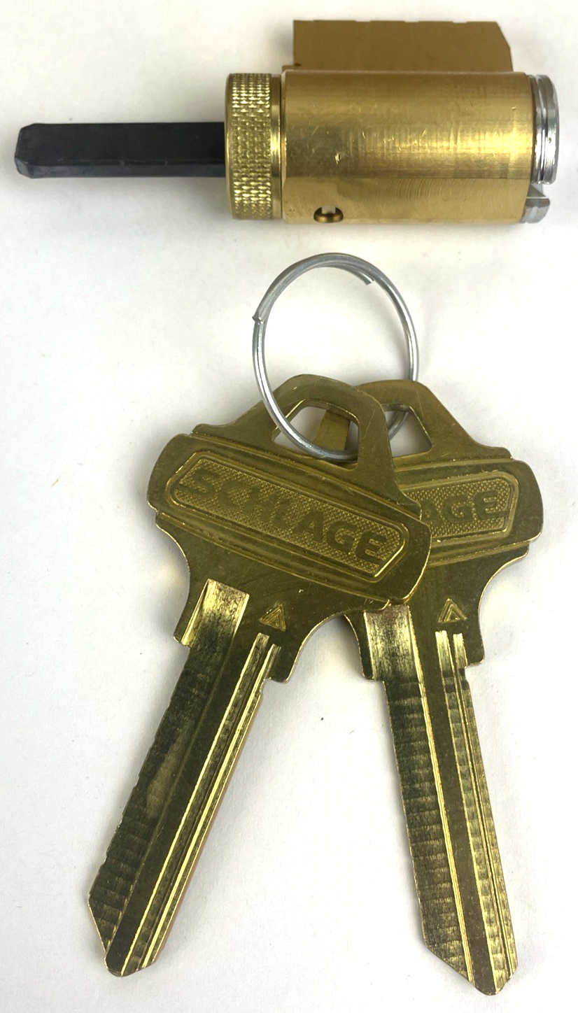 OEM Schlage Everest Lock Cylinder C123 Keyway with 2 x 48-009-EV Keys - NEW