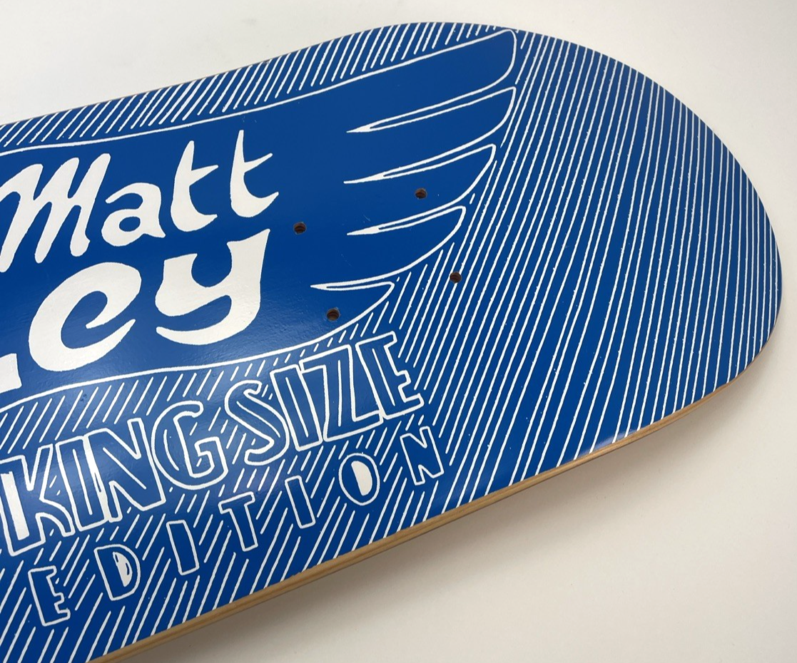 H-Street Matt Hensley Blue Eagle signed skateboard deck 32.75 x 9 inches
