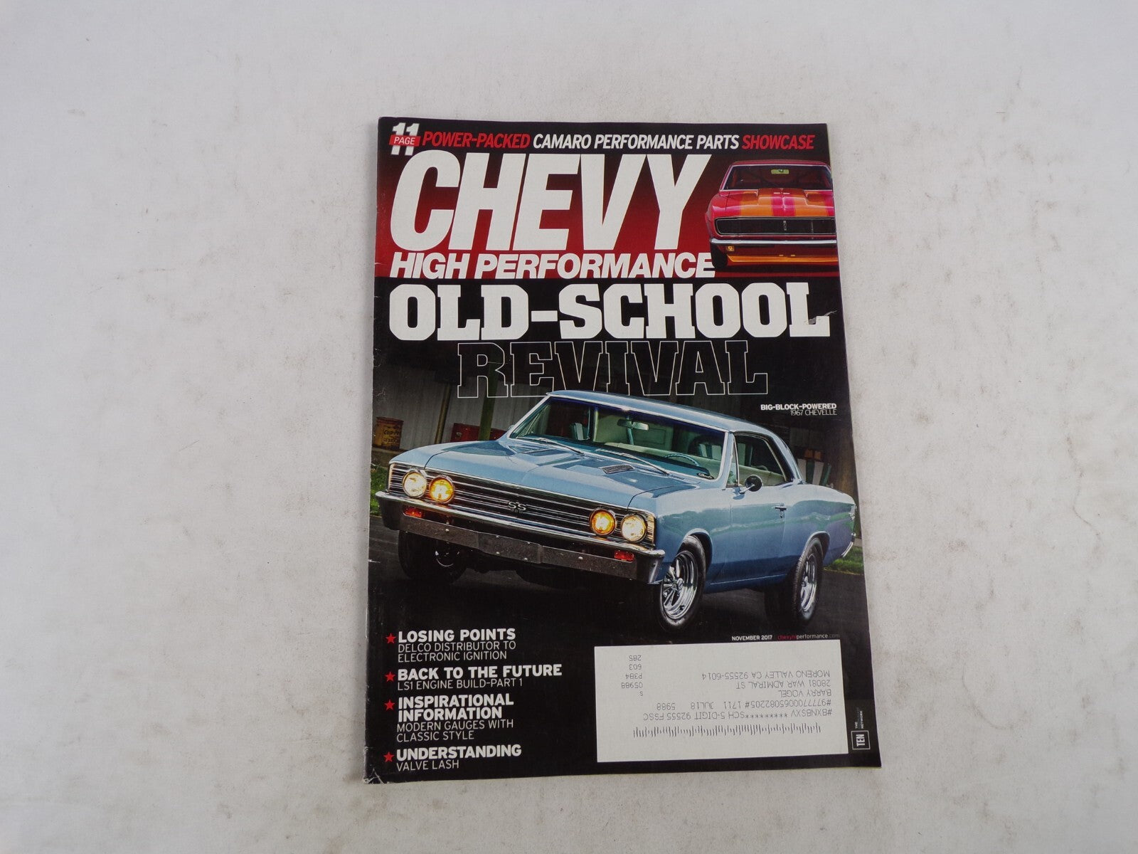 November 2017 Chevy High Performance Old-School Revival 11 Page Power-Packed Cam