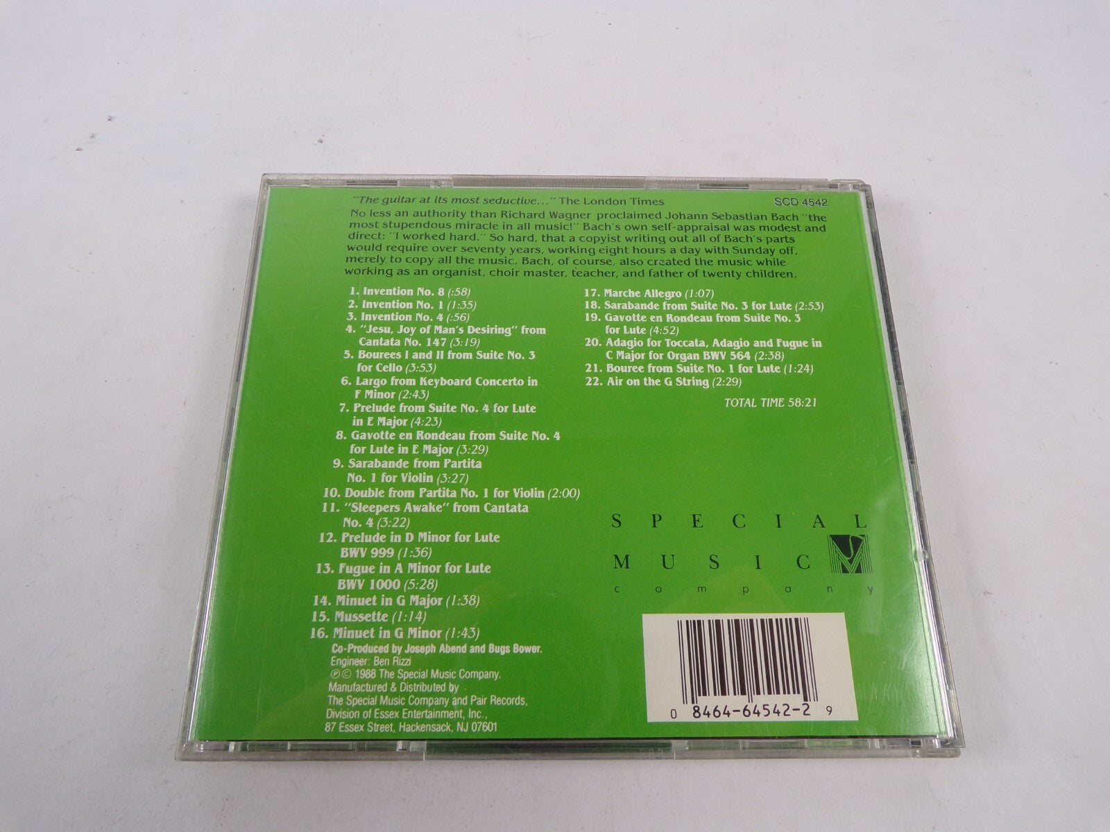 Bountiful Bach Simon Wynberg Guitar CD#43