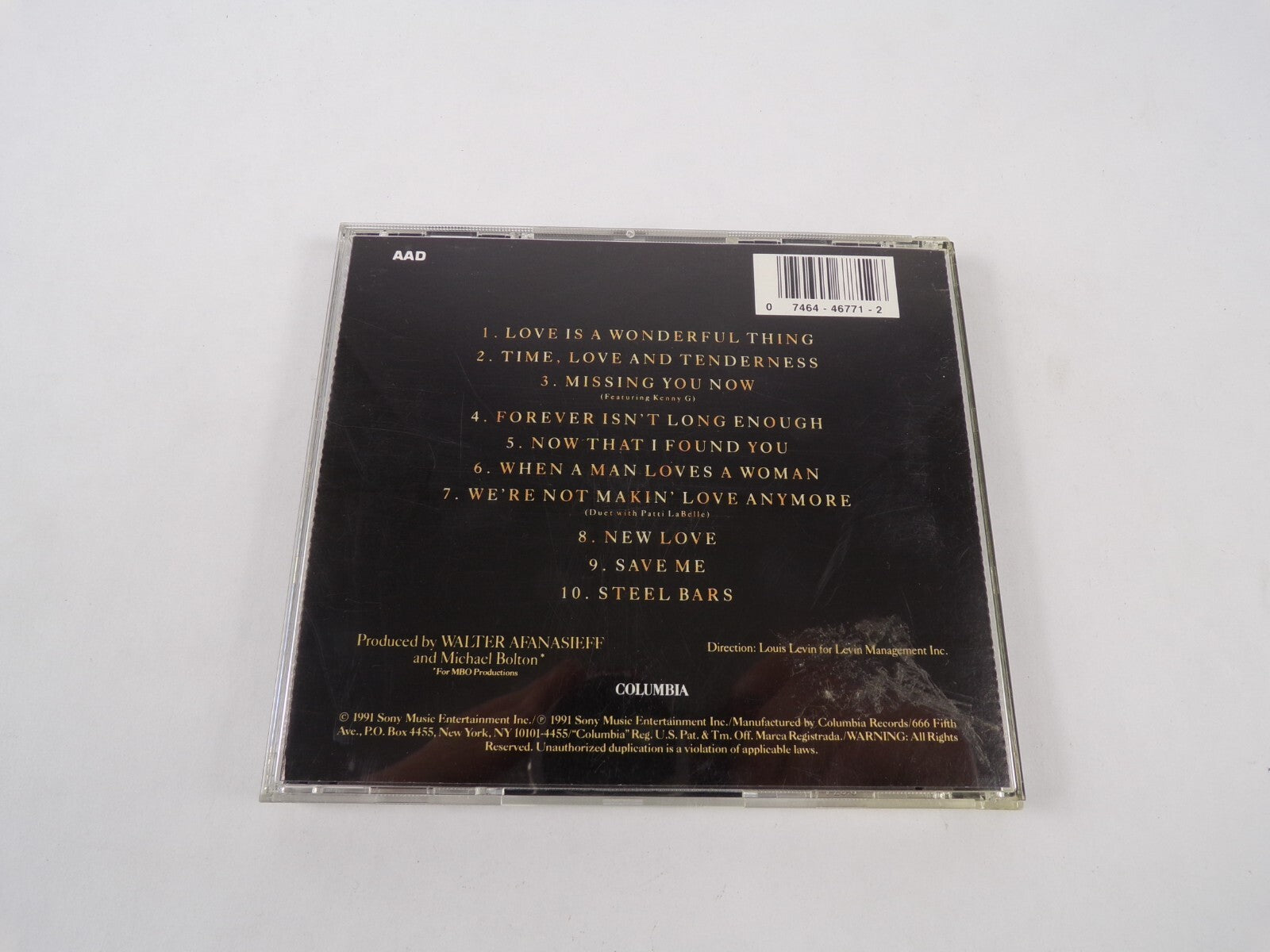 Michael Bolton Time Love & Tenderness Love Is A Wonderful Thing Time, Love CD#46