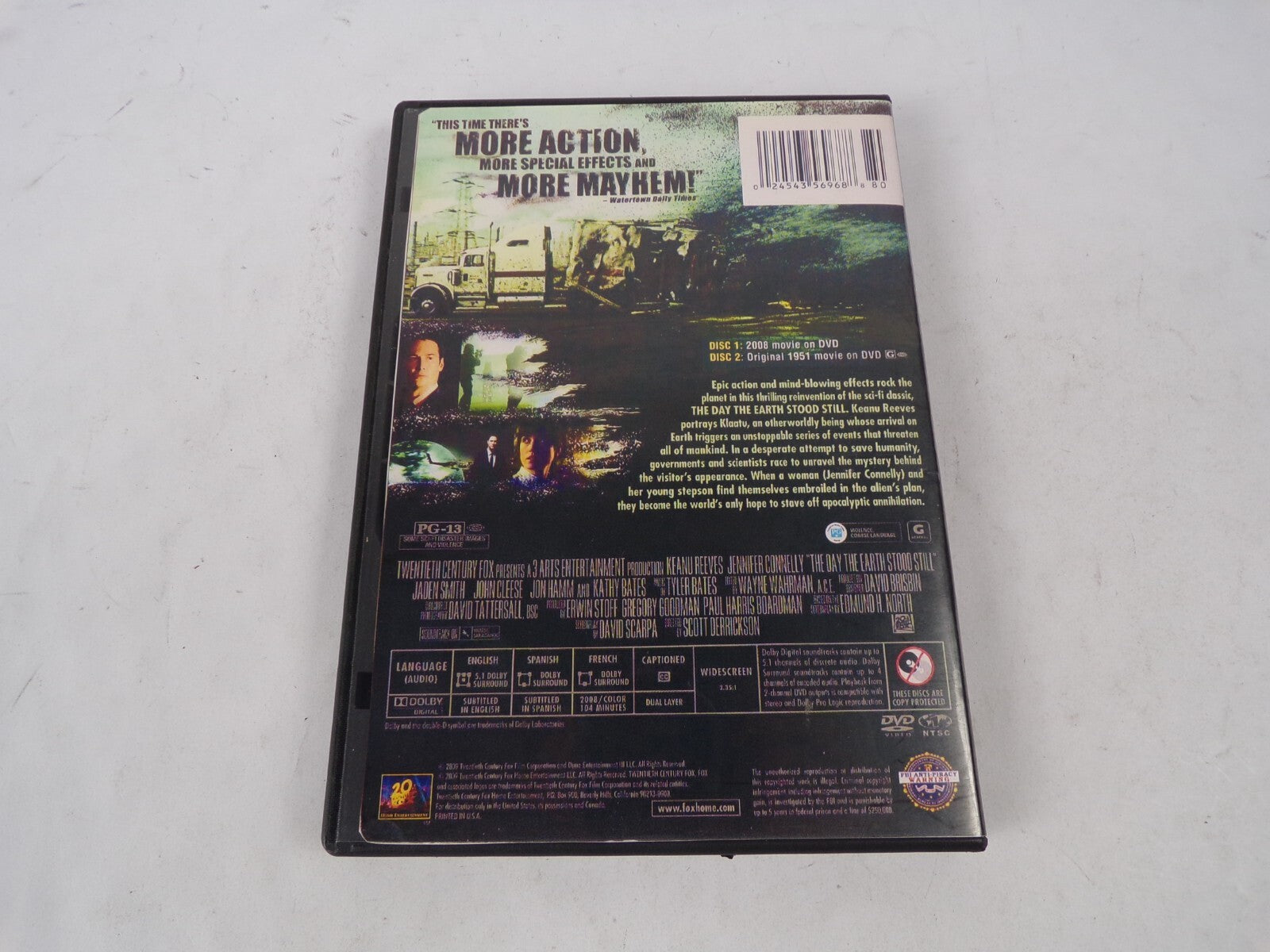 Keanu Reevie The Day The Earth Stood Still "This Time There's More ActDVD Movies