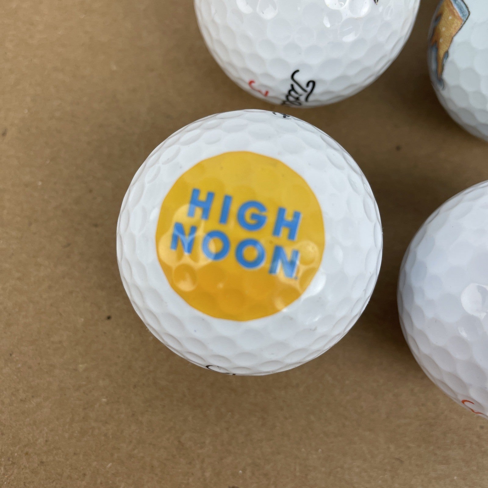 20 x Logo Golf Ball Lot Panda Bull Cali Bear Schwetty Balls FOO KING LONG Booze