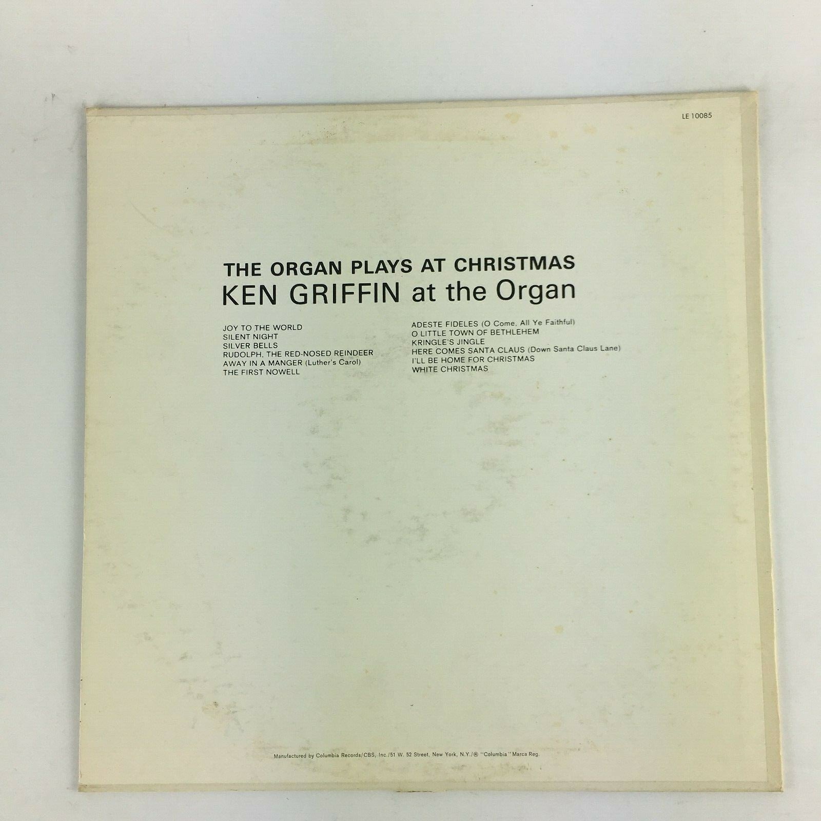 The Organ Plays at Christmas: Ken Griffin