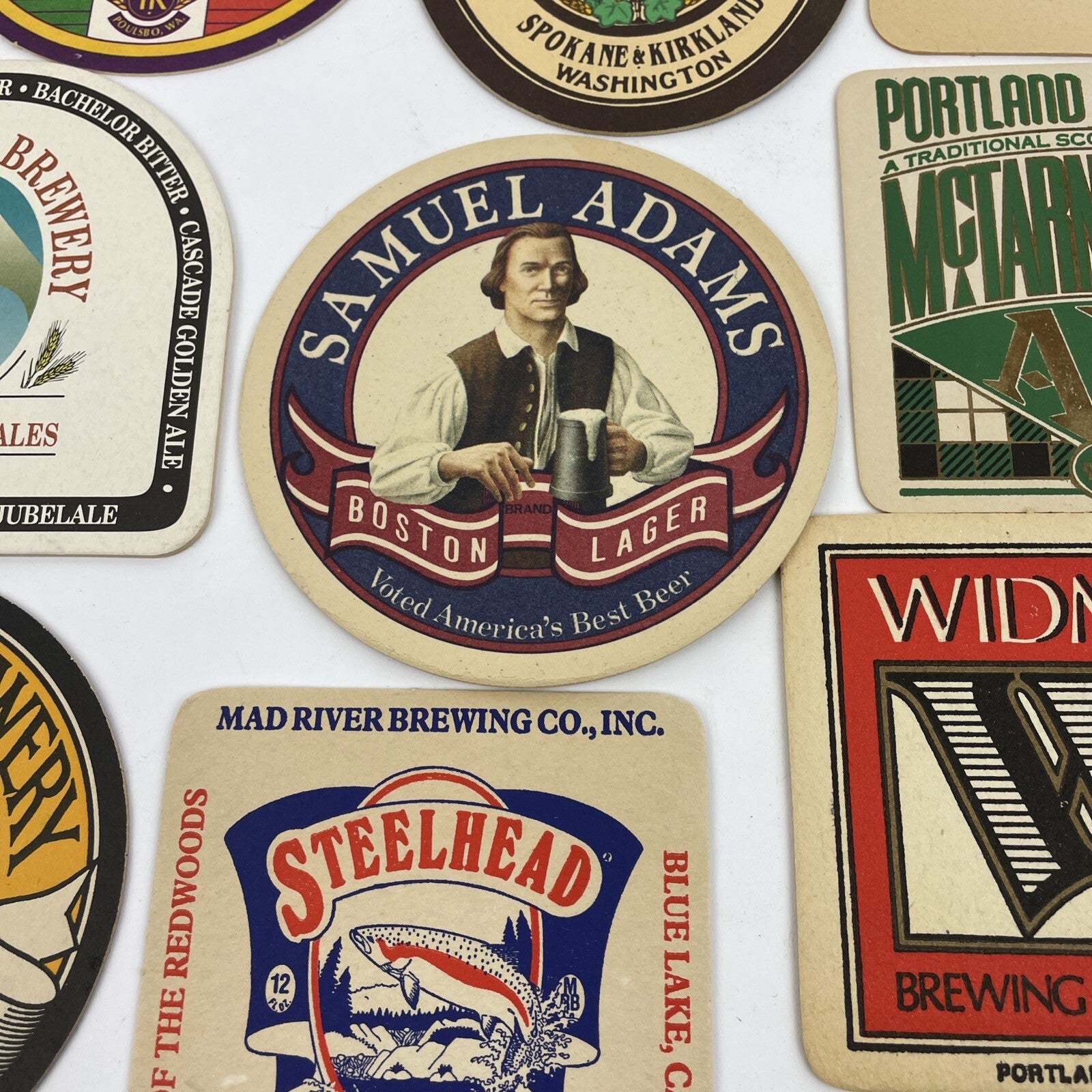 Vintage beer coasters Lot of 20 ALL DIFFERENT Import & Domestics Home Bar Retro