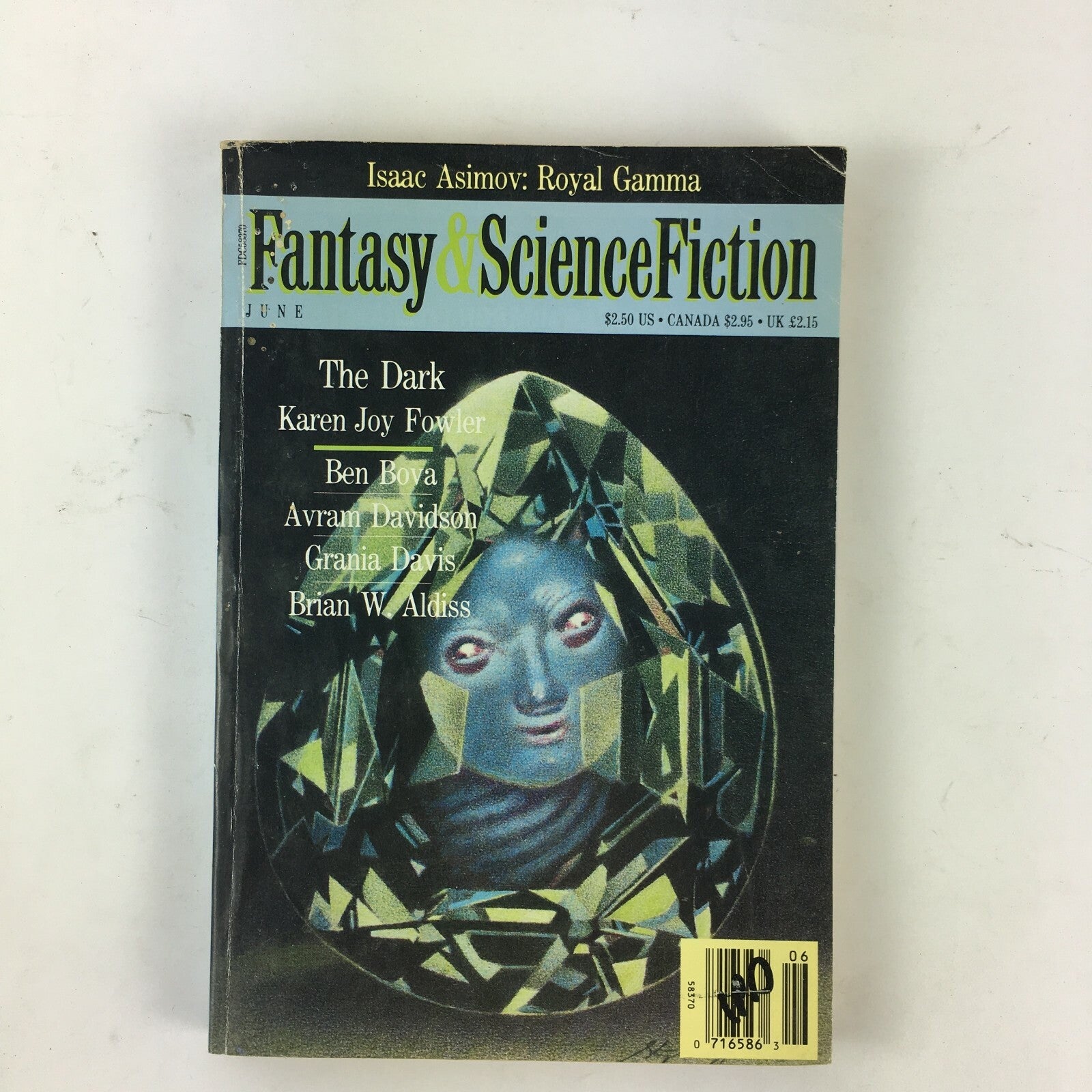 June Fantasy&Science Fiction Magazine The Dark Karen Joy Fowler Ben Bova