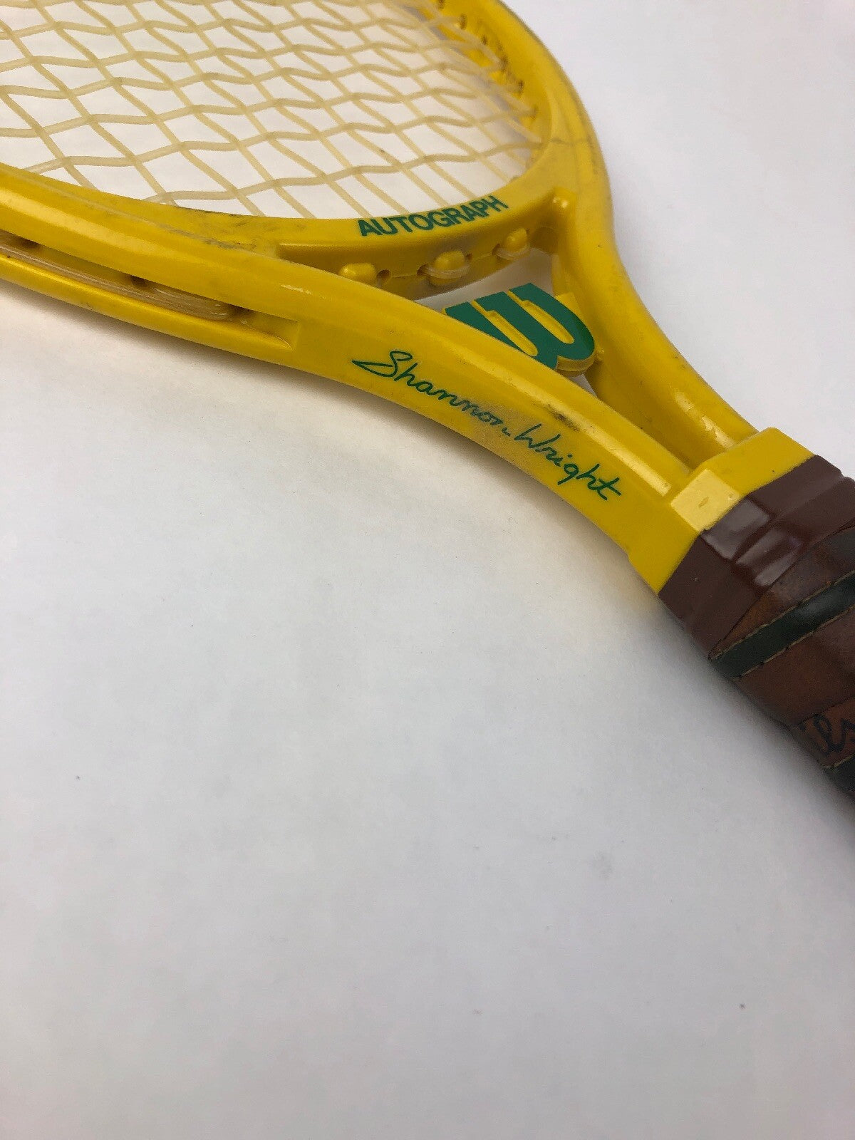 Vintage Wilson Shannon Wright Autograph Racquet and Cover 3 15/16 XS Made in USA