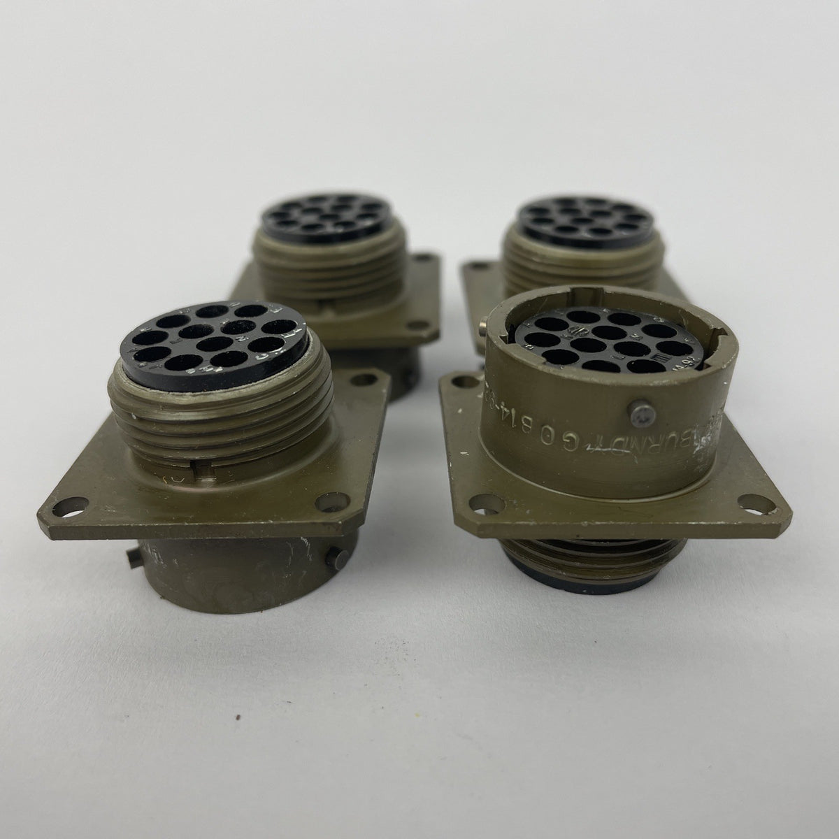 AMPHENOL MS3120E14-19S CIRCULAR CONNECTOR RECEPTACLE SIZE 14S, (LOT OF 4)