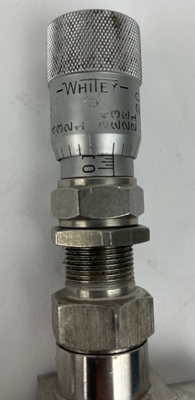 OEM Swagelok Whitey SS-22RS4 High Precision Metering Needle Valve 316 Stainless