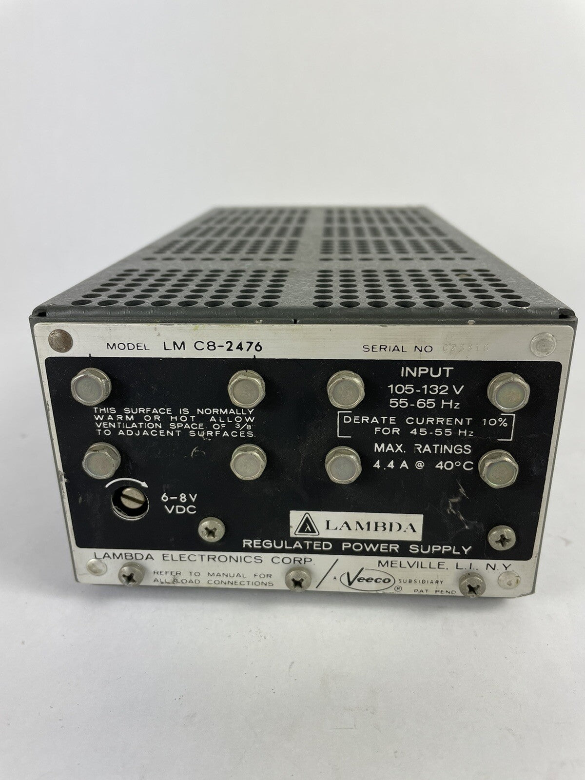 Lambda LM C8-2776 Power Supply 6-8V