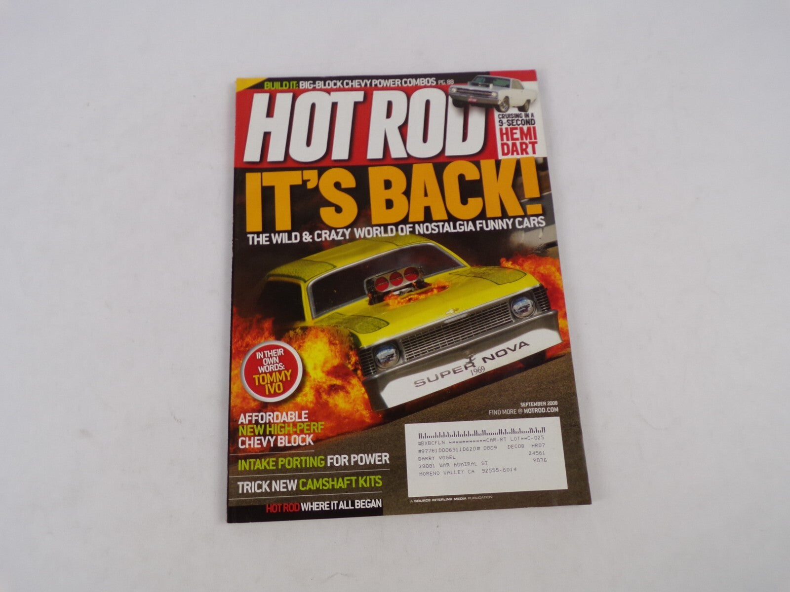 September 2008 Hot Rod Magazine It's Back! The Wild & Crazy World Of Nostalgia