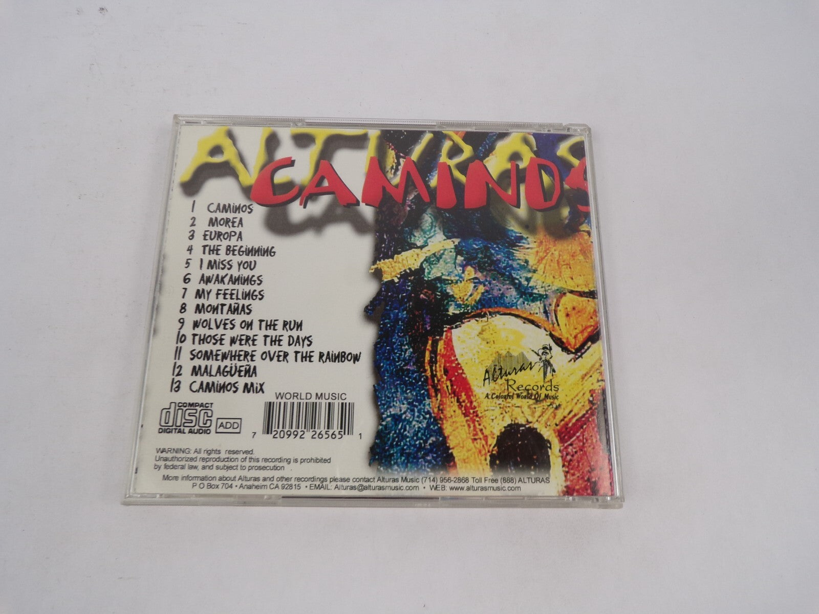 Alturas Caminos Instrumental Guiitars Caminos Morea Europa The Beginning CD#67