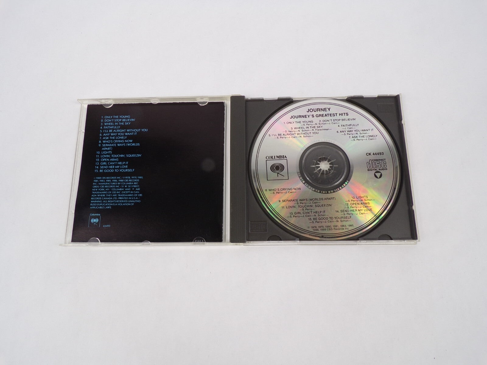 Journey-Greatest Hits Only The Young Don't Stop Believin' Wheel In The Sky CD#63