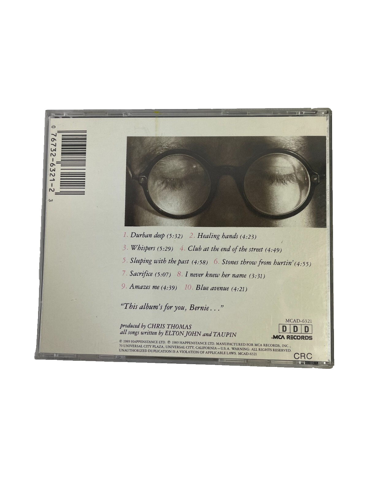 Elton John – Sleeping With The Past Club At The End Of The Street Whispers CD#29