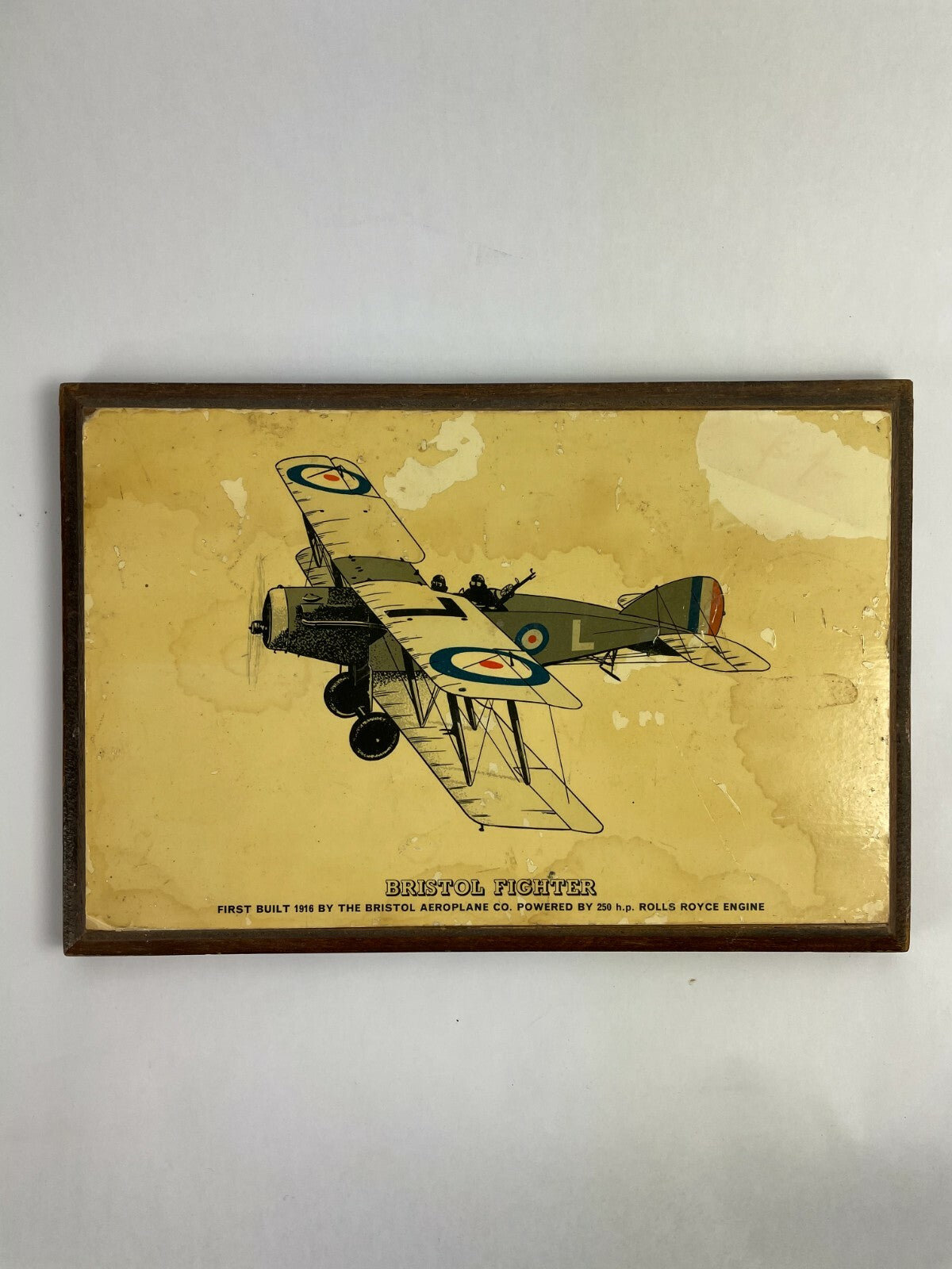 Decorative Bristol Fighter Aeroplane First Built 1916 Home Decor