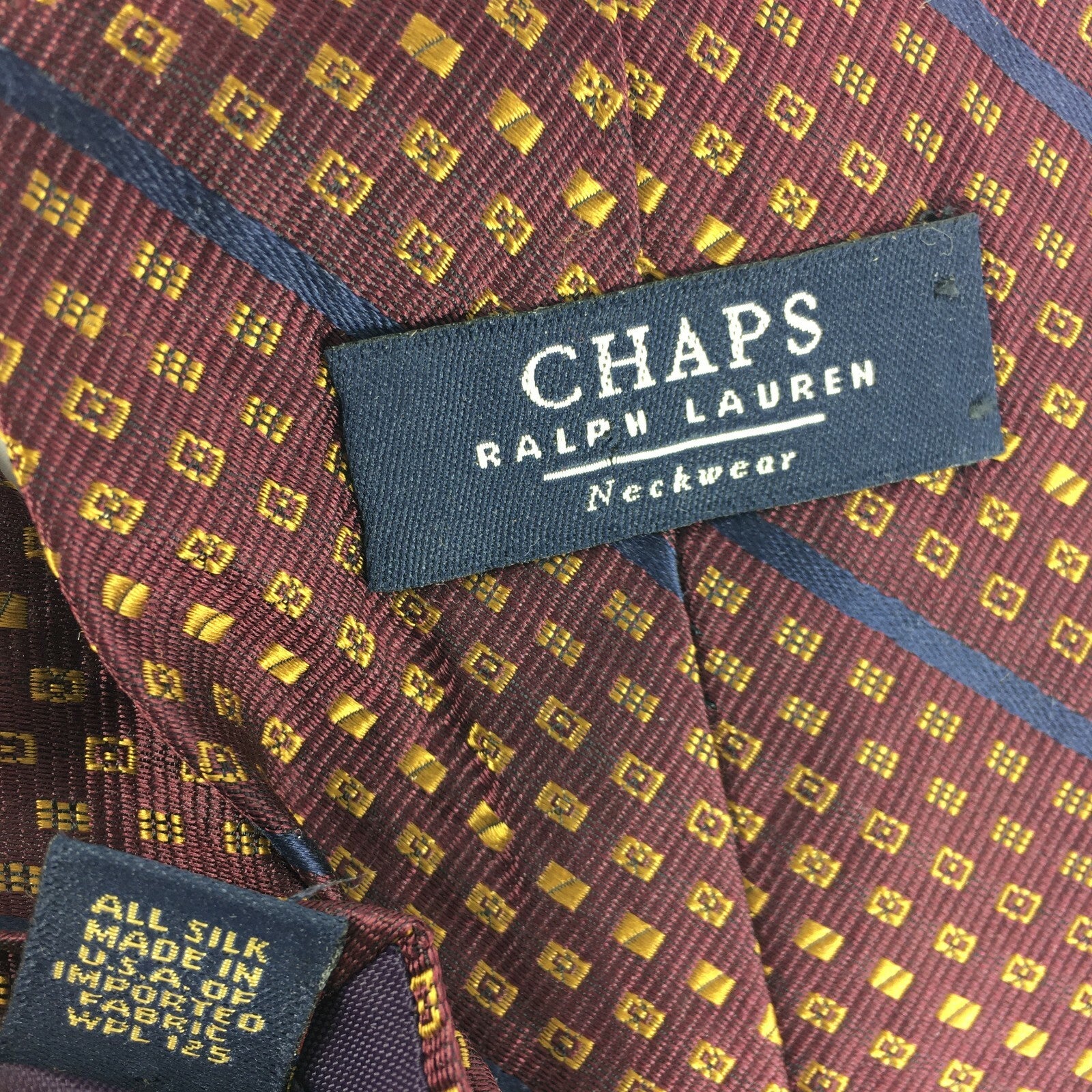 Genuine Chaps 100% Silk Handmade Stylish Formal/Casual Tie Multi Coloured