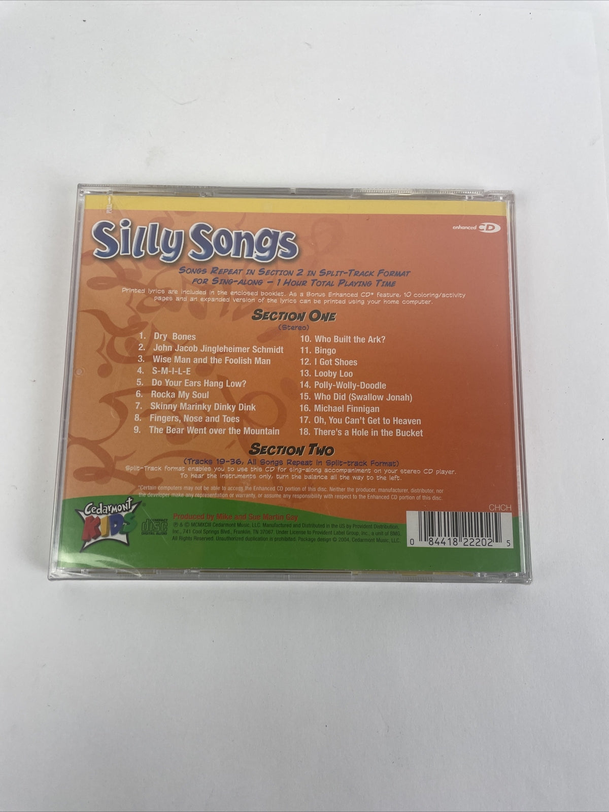 Classics: Silly Songs - Cedarmont Kids (CD, 1996) 18 Wholesome Fun Kids Songs #4