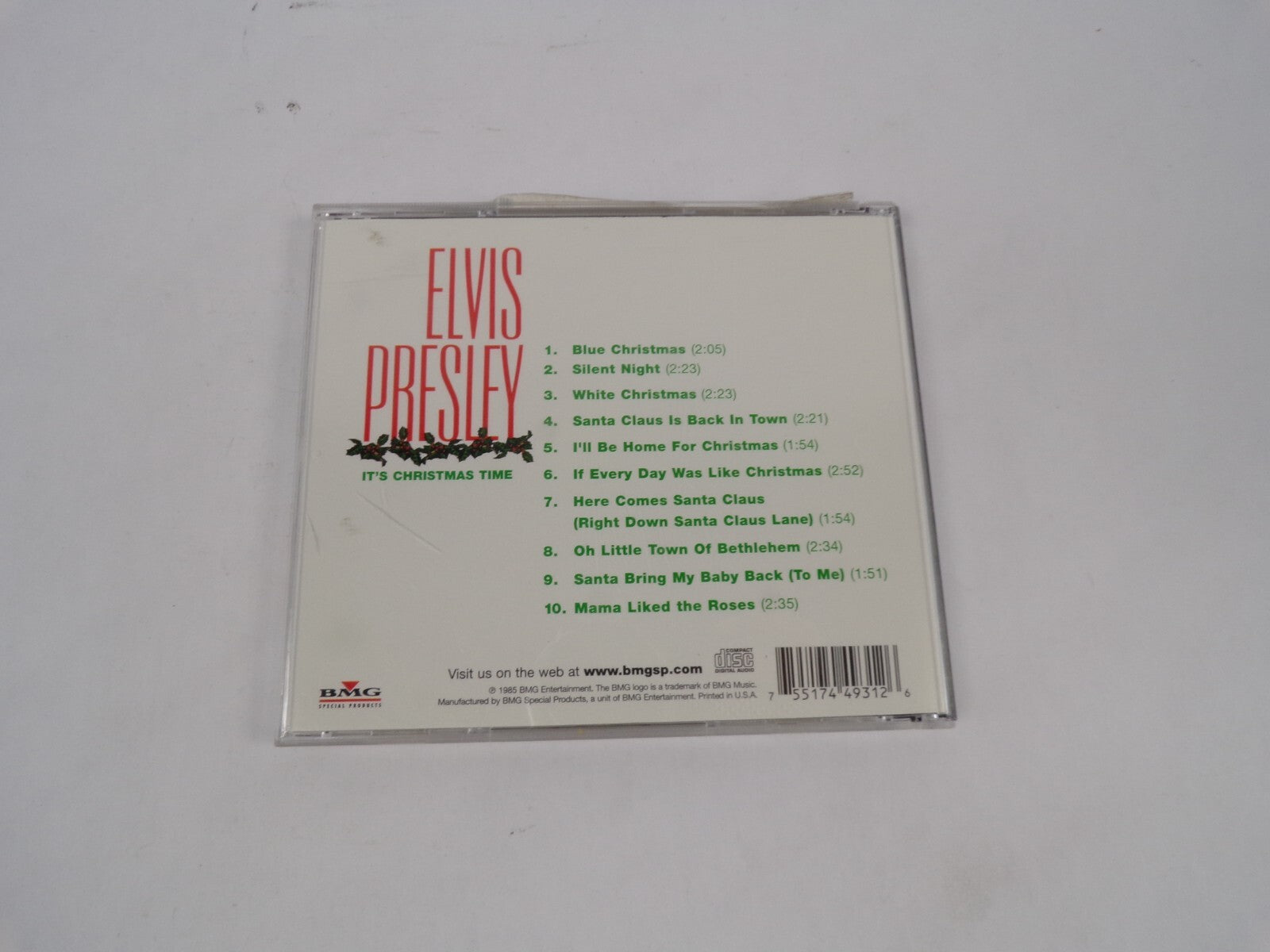 Elvis Presley It's Christmas Time Blue Christmas Silent Night White Christ CD#67