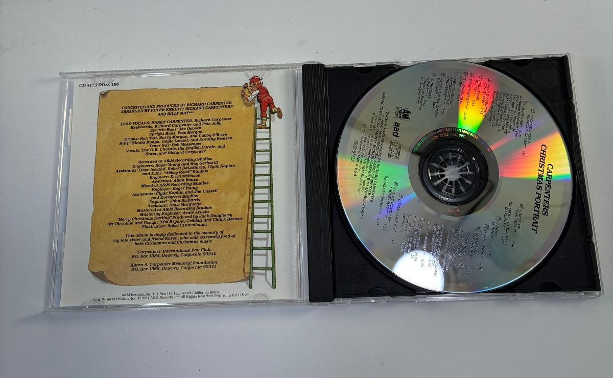 Carpenters Christmas Portrait Special Edition A&M CD 1984