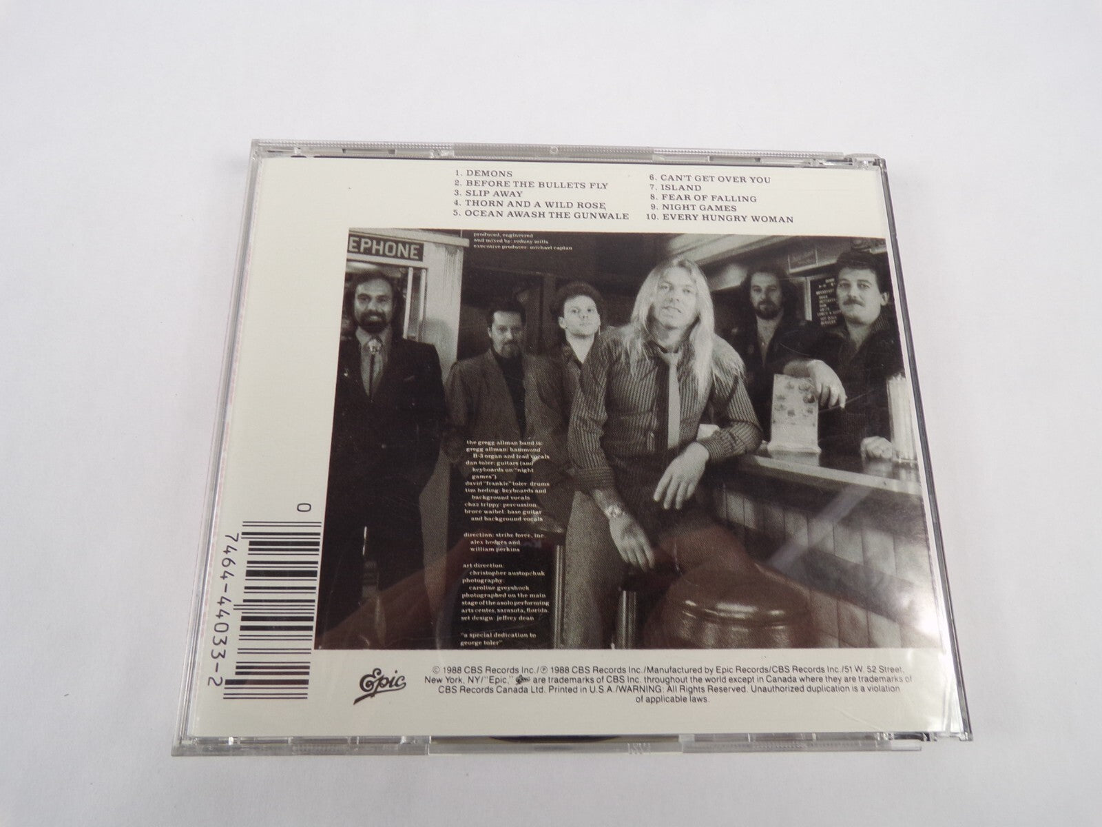 The Gregg AllmaN Band Just Before The Bullets Fly Demons Slip Away CD#60