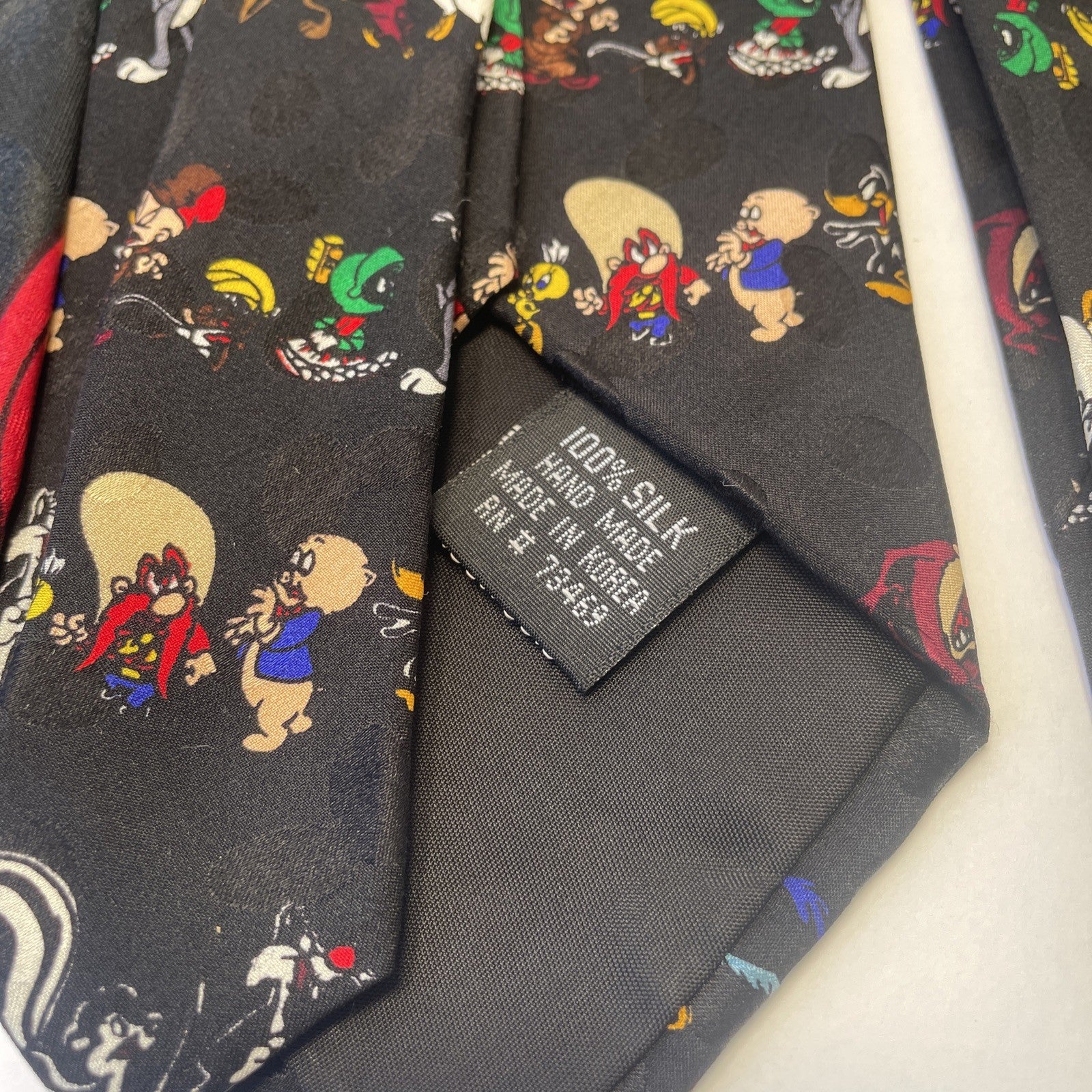 Looney Tunes, Disney, Sponge BOB, SLINKY Mens Neck Tie Bugs Bunny Taz LOT OF 9