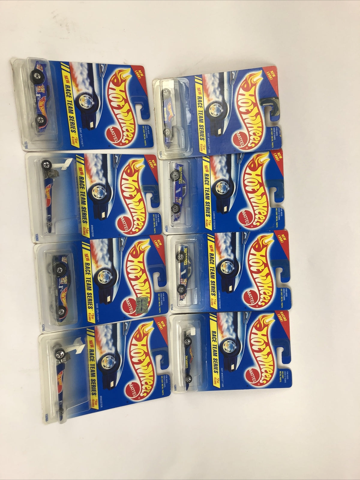 2 x Hot Wheels Race Team Series COMPLETE SET Lumina Side-Splitter Dragster 500