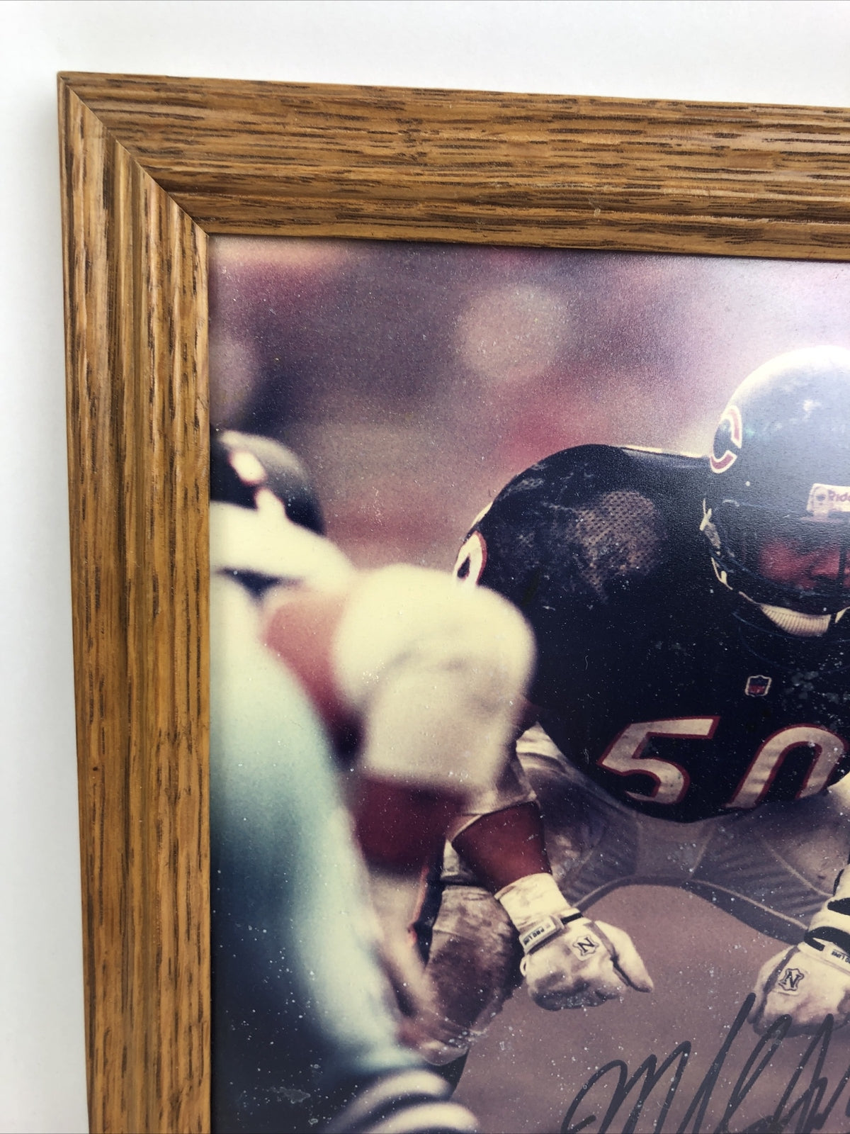 Mike Singletary Autographed Chicago Bears Signed NFL “HOF 98” 8" x 10" Picture