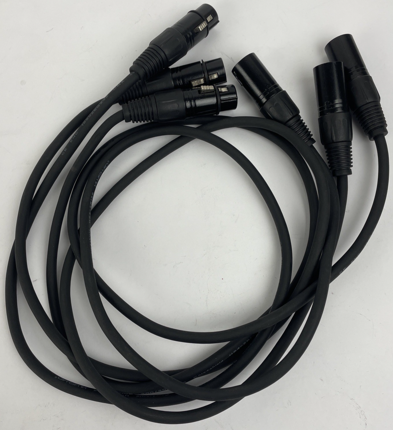 3 x XLR Male to Female Microphone Cable Balanced 3 Pin Connector Cord 41"