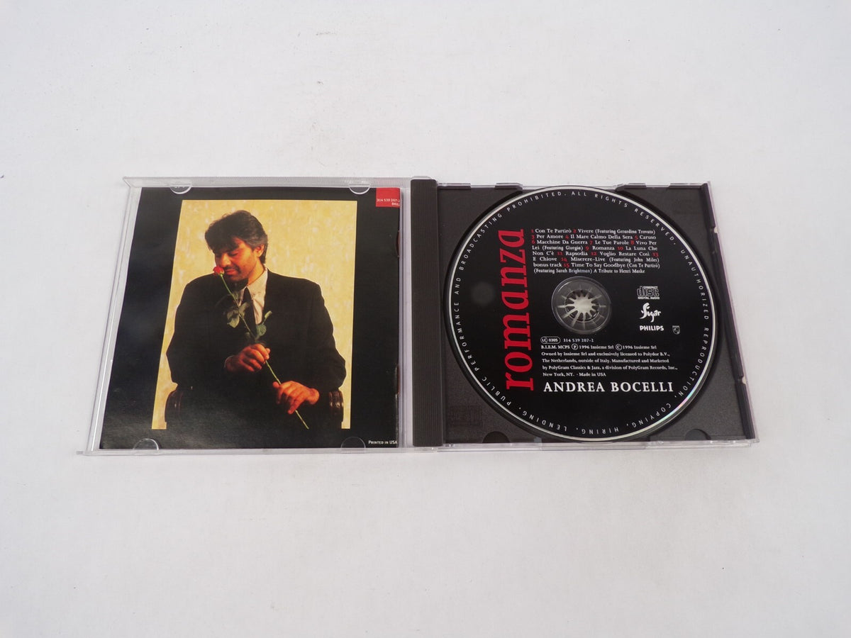 Romanza Andrea Bocelli Con Te Partiro Vivere Per Amore It Mare Calmo Della CD#71