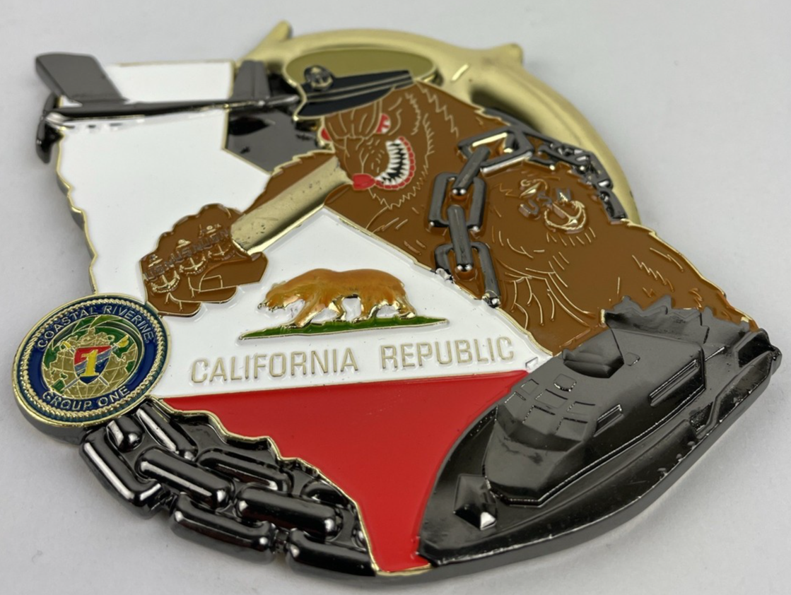 U.S Navy USN Coastal Riverine Group 1 CGR-1 Chief's Mess Military Challenge Coin