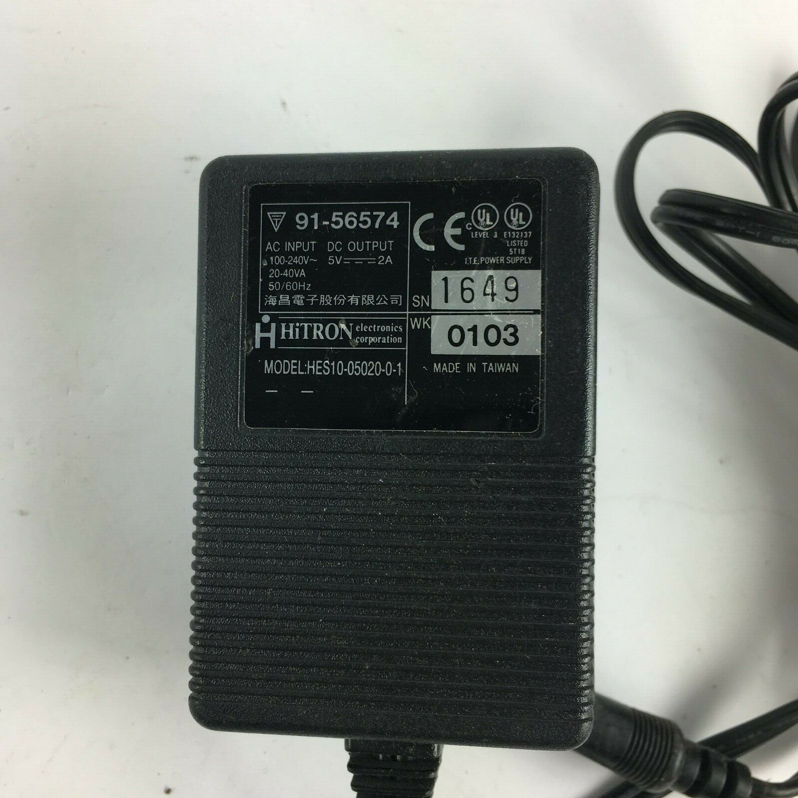 Genuine Hitron HES10-0502001 Output 5 V 2 A Power Supply Adapter A27