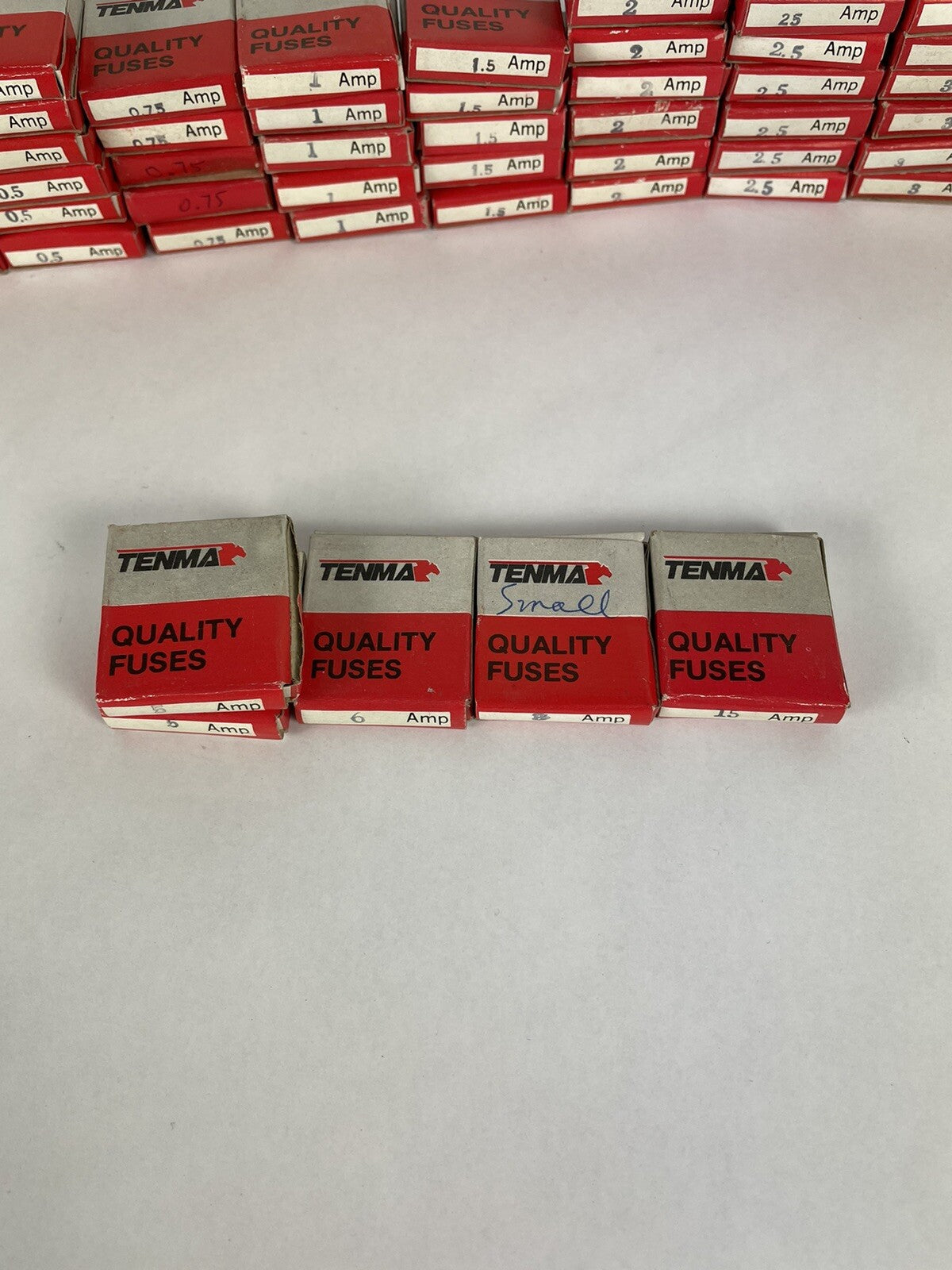 Huge Lot of 57 packs Tenma Quality Fuses 0.25 0.5 0.75 1 1.5 2 2.5 3 4 5 6 8 amp