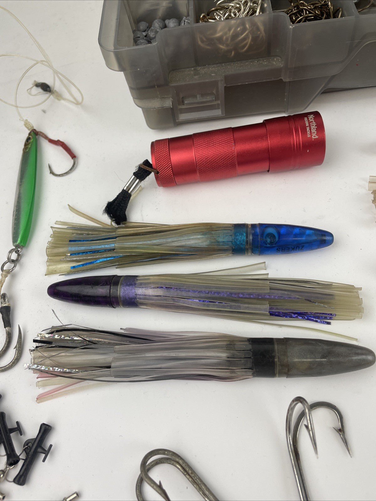 Salt water deep Sea Fishing Terminal Tackle Lot Zukers Lures Tady 45 Swim Baits
