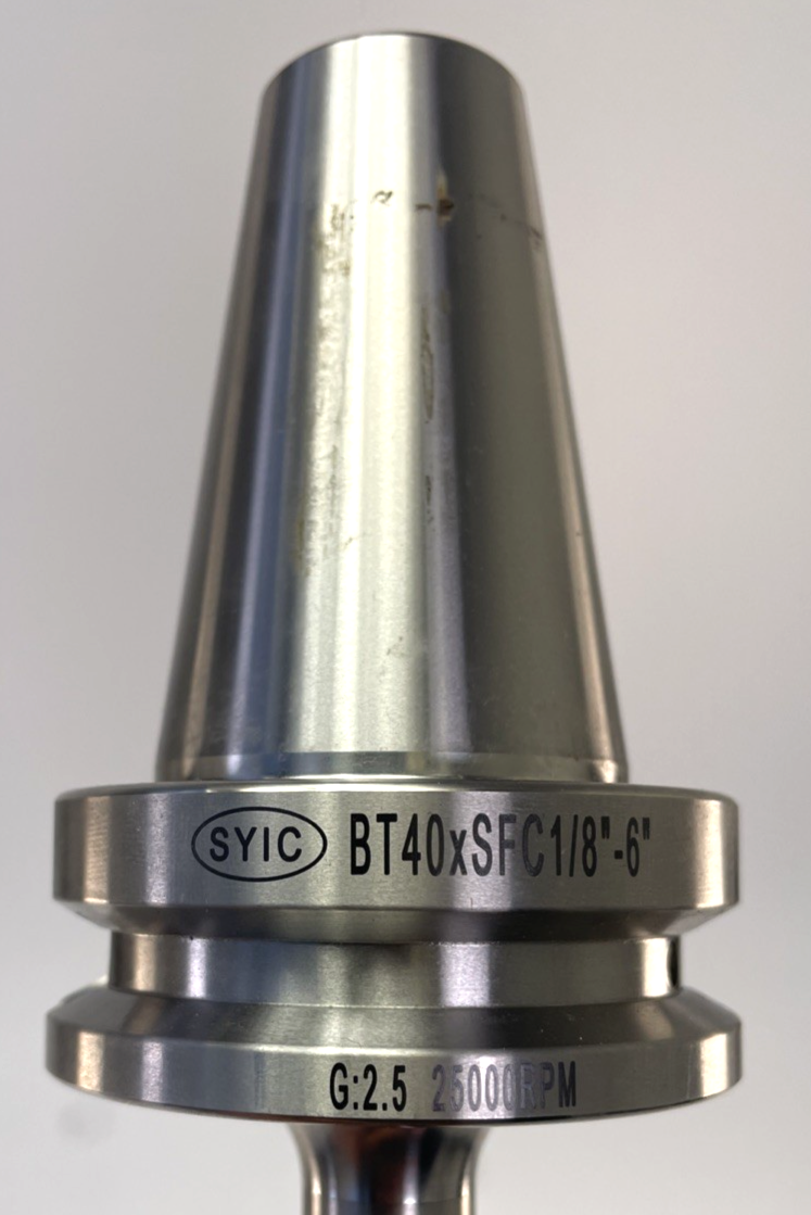 Techniks BT40 Shrink Fit Chuck Tool Holder 1/8" x 6" 25K RPM CNC Extended Reach