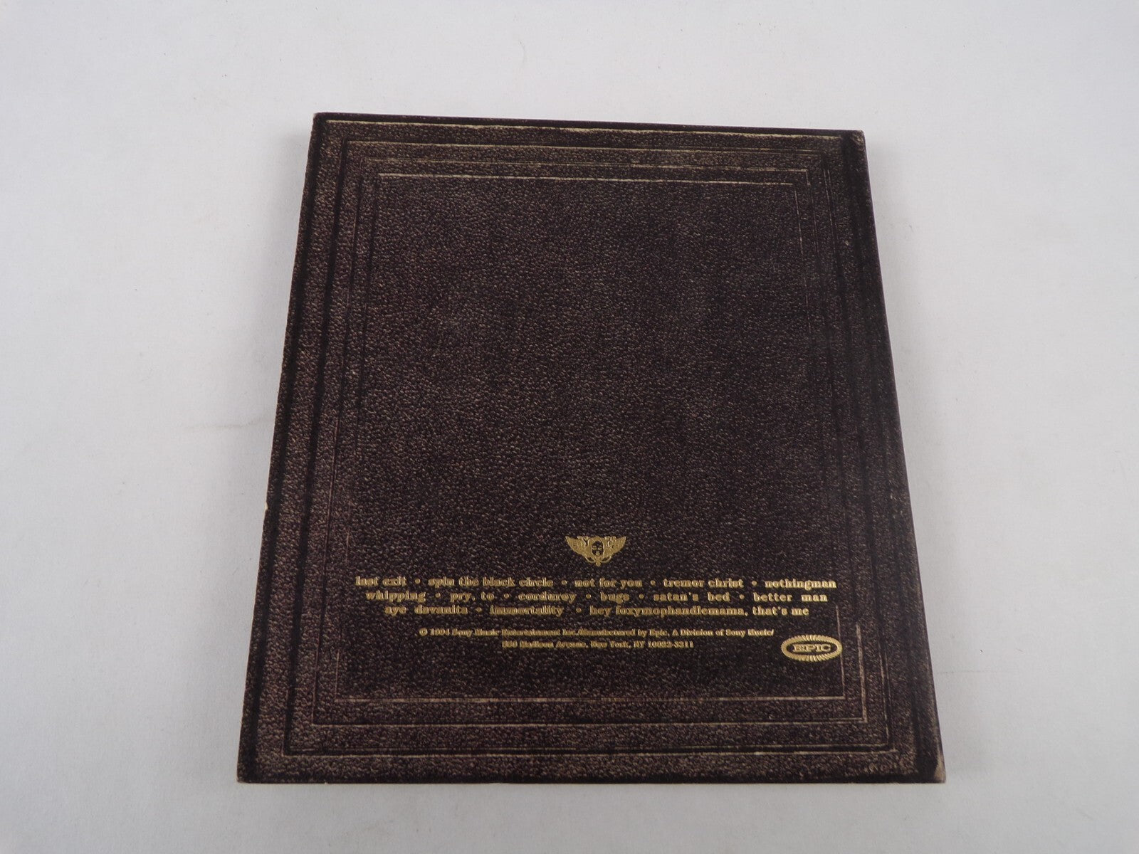 Vitalogy Last Exit Spin The Black Circle Not For You Nothingman CD#34