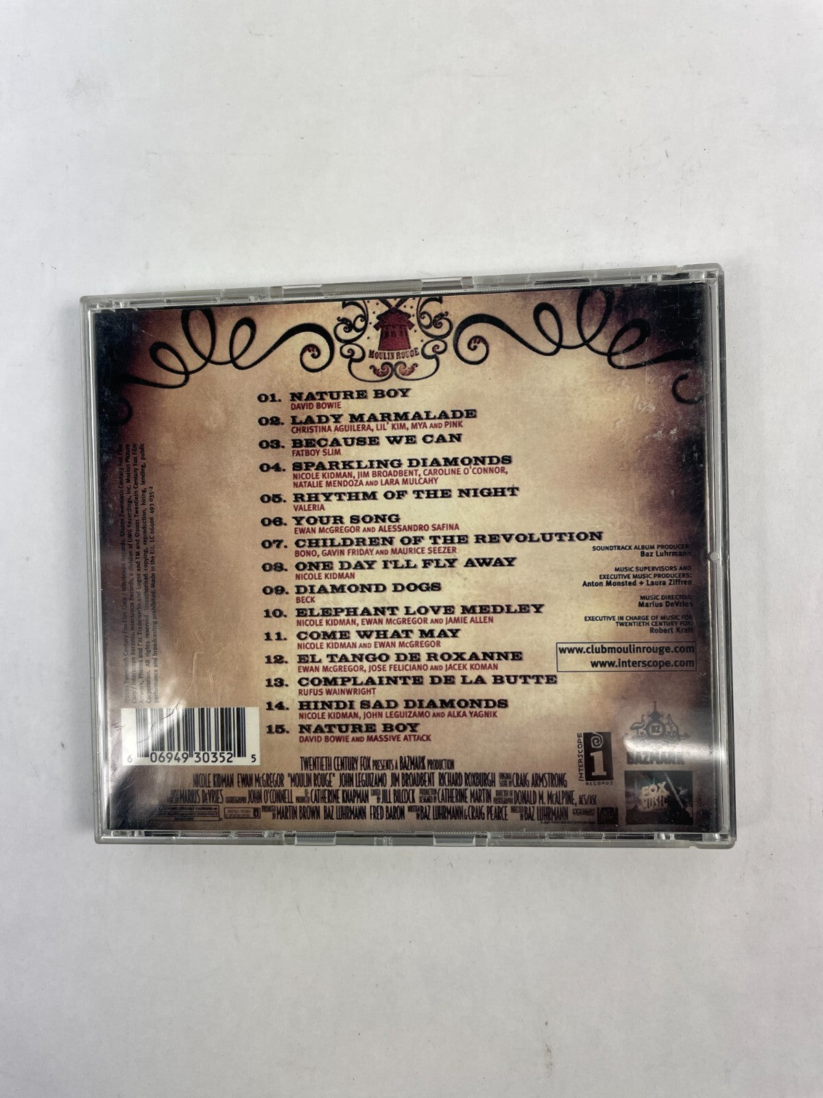 Moulin Rouge! Nature Boy Lady Marmalade Because We can Spearkling Diamonds CD#72
