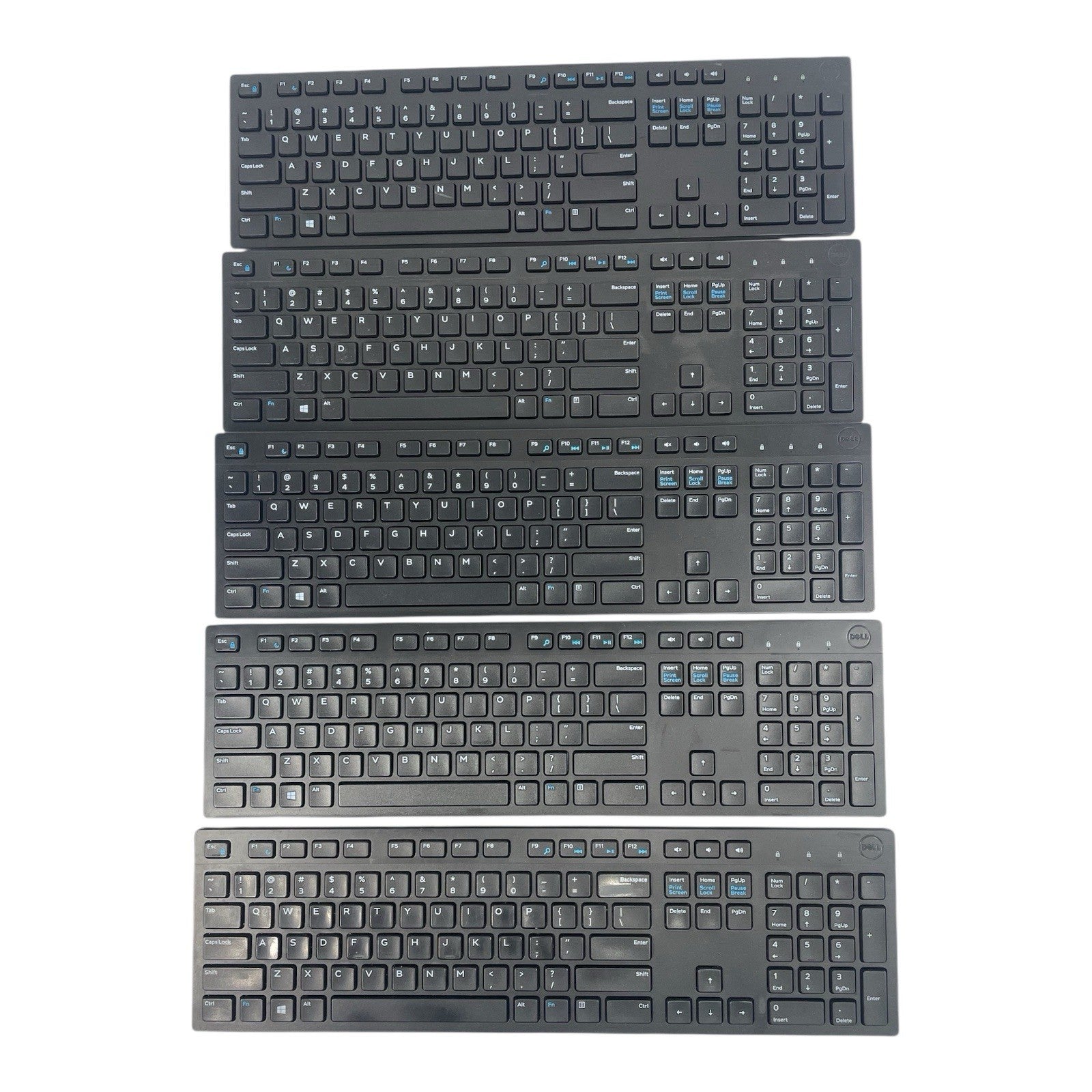 5 x Dell WK636P Wireless Keyboard -Keyboard Only Universal Receiver NOT Included