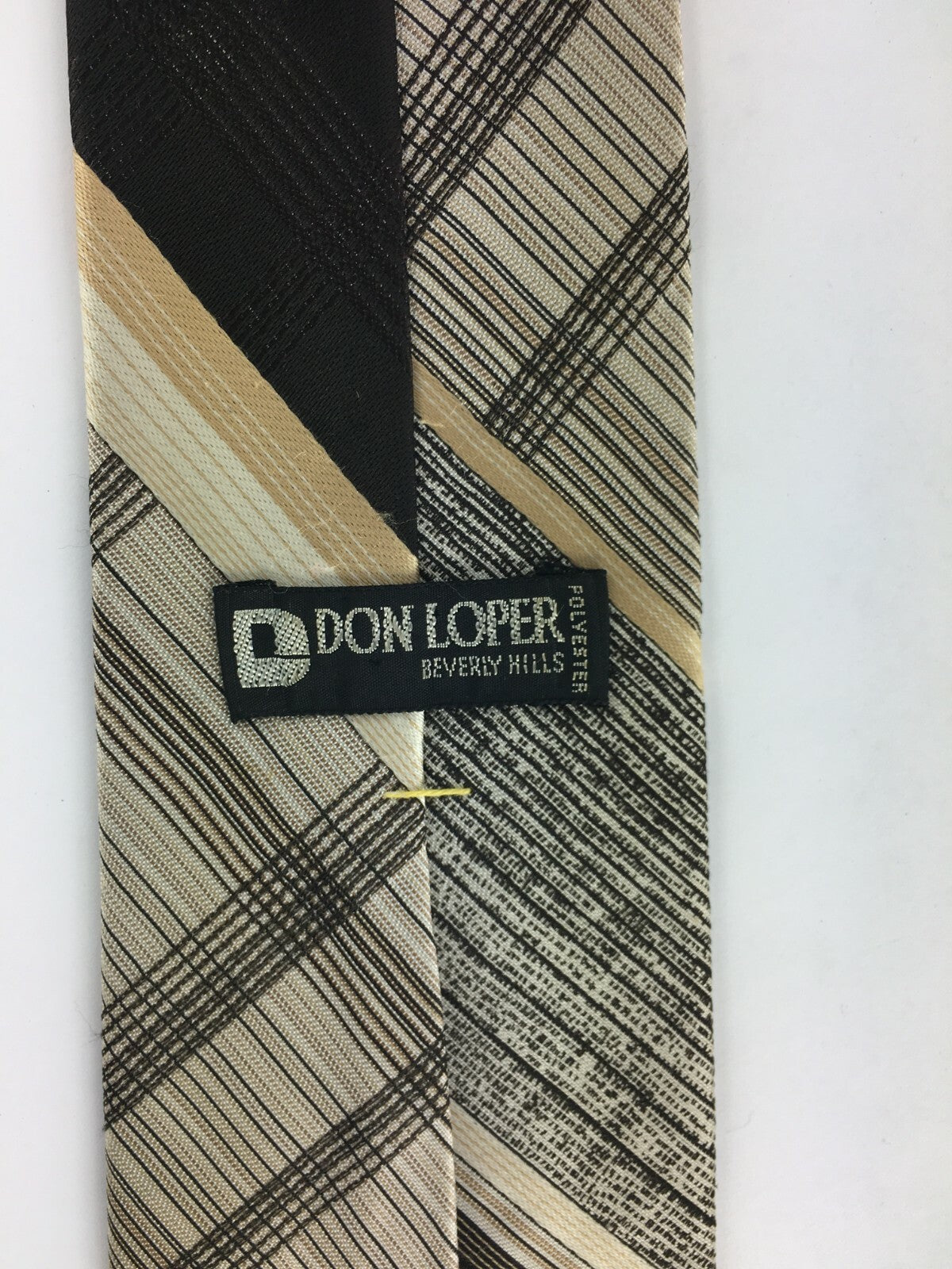 Genuine Don Loper 100% Silk Handmade Stylish Formal/Casual Tie Multi Coloured