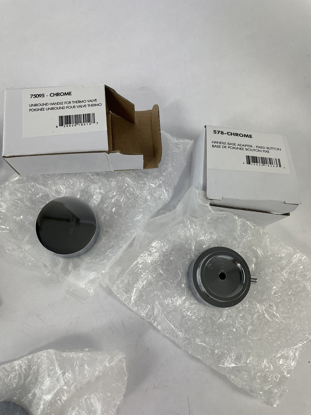Aquabrass SR0895PC Trim Set Round Handle for 3/4" Shut-Off Valve N1008 N1030