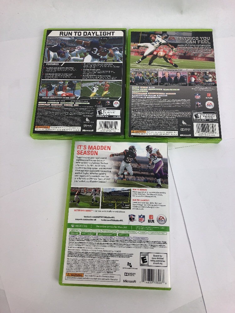 Madden NFL 07 (Microsoft Xbox 360, 2006) Complete 2013 2015 Bundle