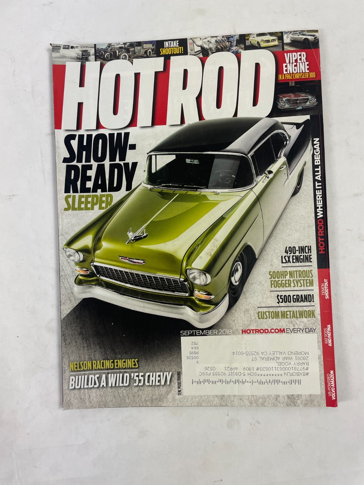 September 2018 Hot Rodding Magazinee Show- Ready Sleeped Builds A Wild '55 Chevy