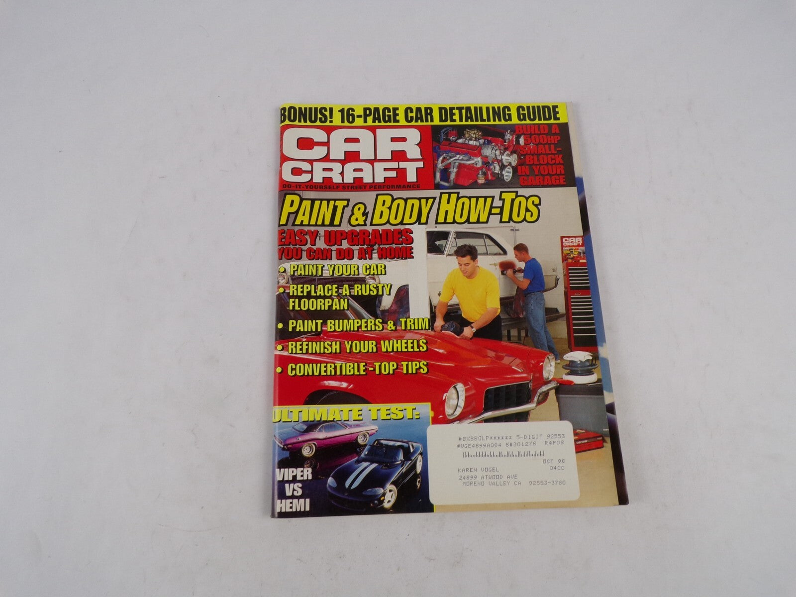 October 1996 Car Craft Paint & Body How Tos Easy Upgrades You Can Do At Home