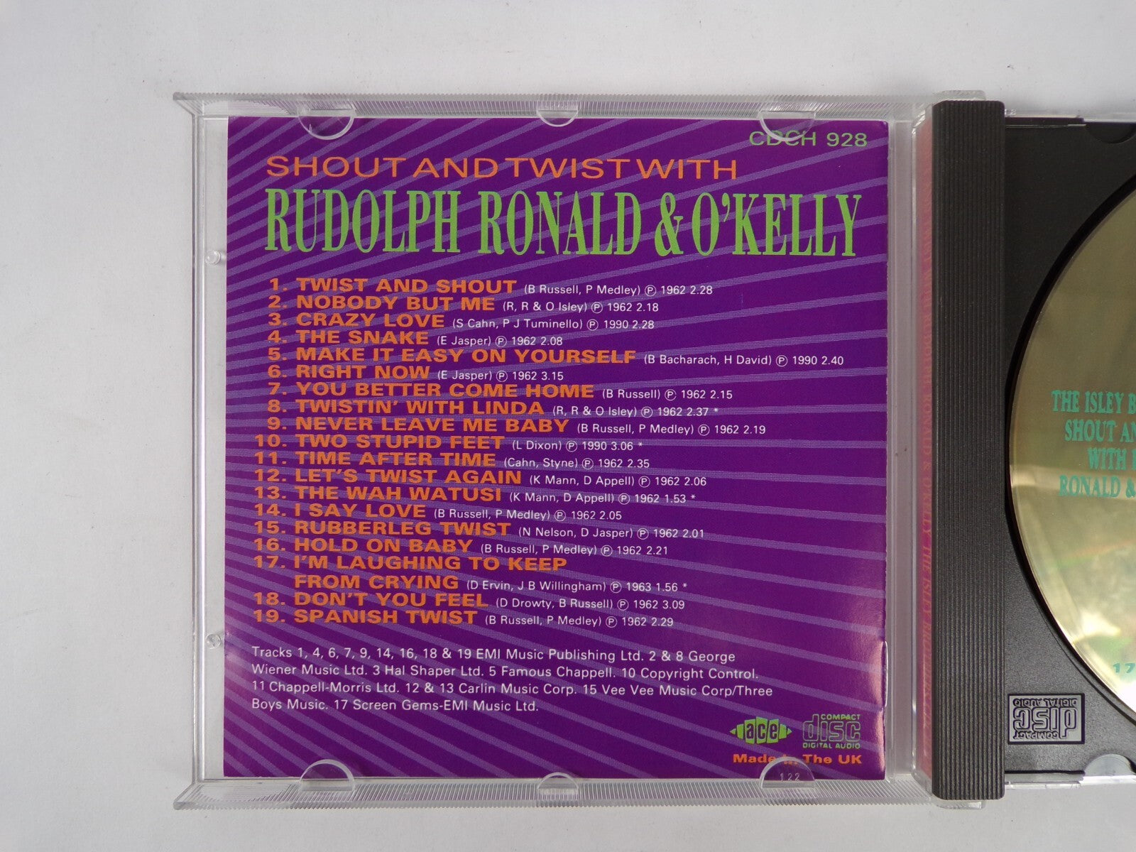Shout And Twist With Rudolph Ronald & O'Kelly Greatest Hits CD #9