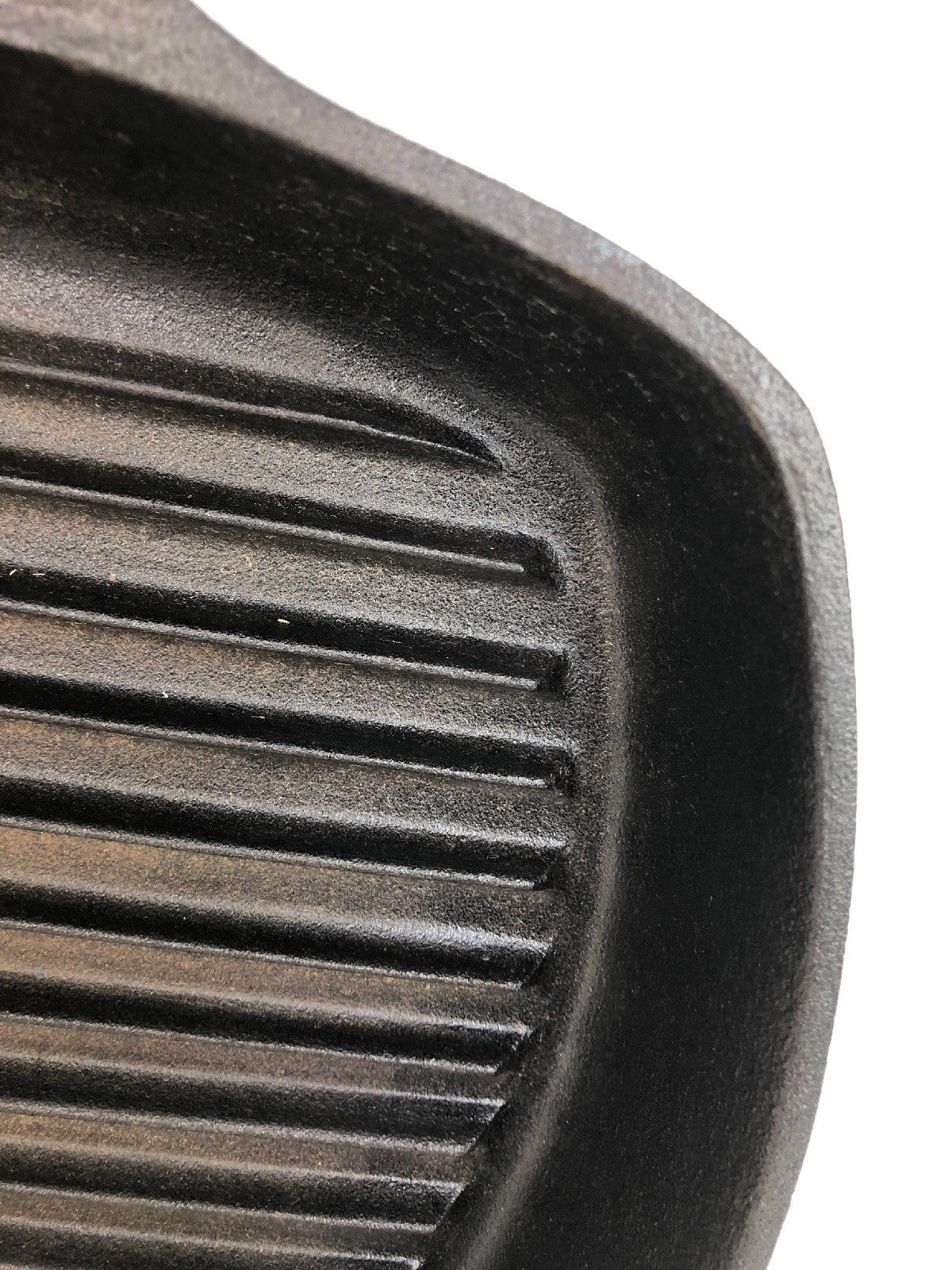 Old Vintage Emeril Cast Iron Square Grill Fry Pan Skillet Cooking Camping Tool