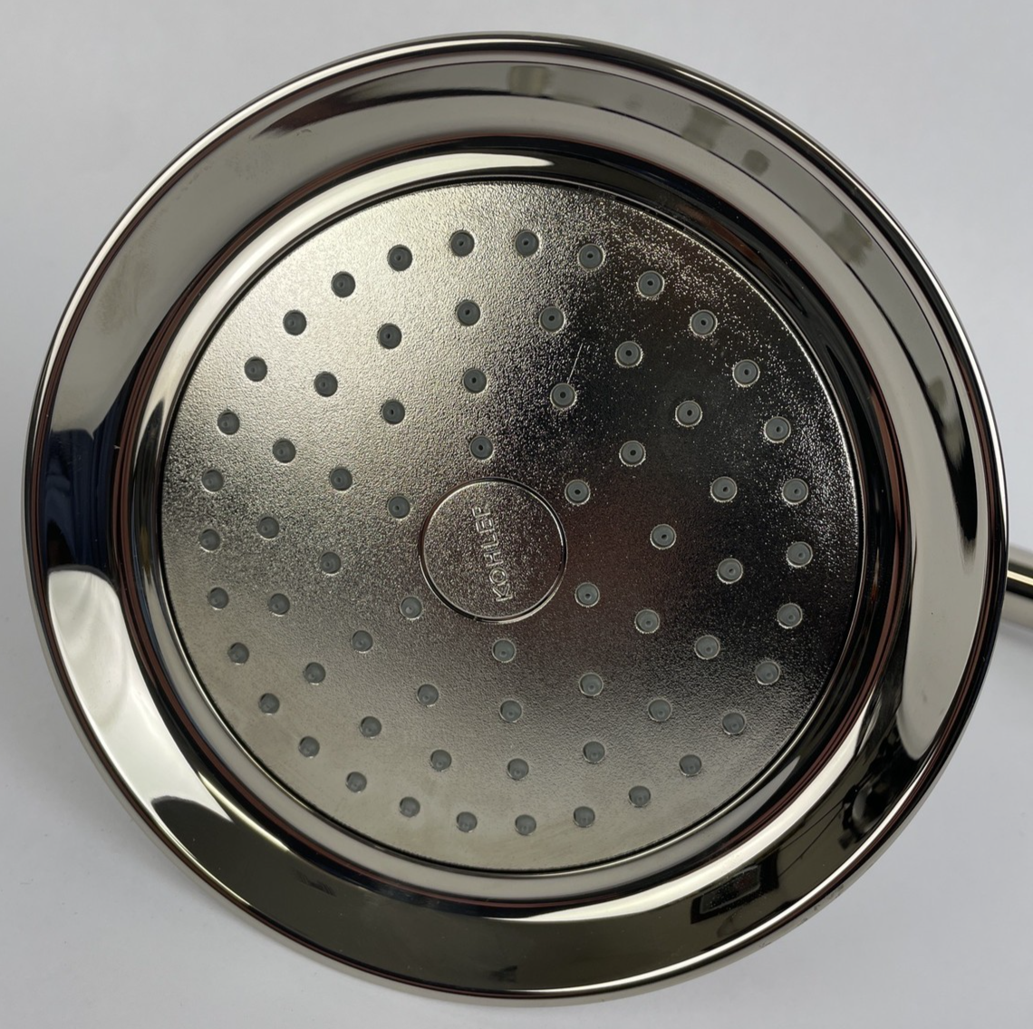 Kohler polished nickel 6 inch shower head with 10 inch shower arm