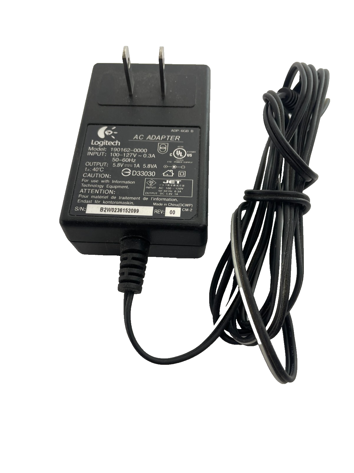 Geniune Canon Adapter AC-380 III Output 6.3V 04A AC Power Supply Adapter #A97